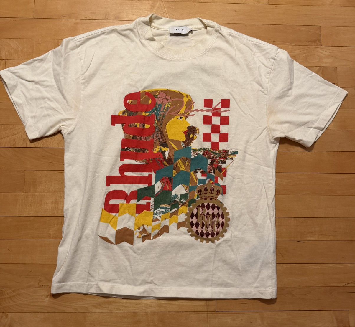 Rhude Rhude Royal Logo T-Shirt Size US S / EU 44-46 / 1 - 1 Thumbnail