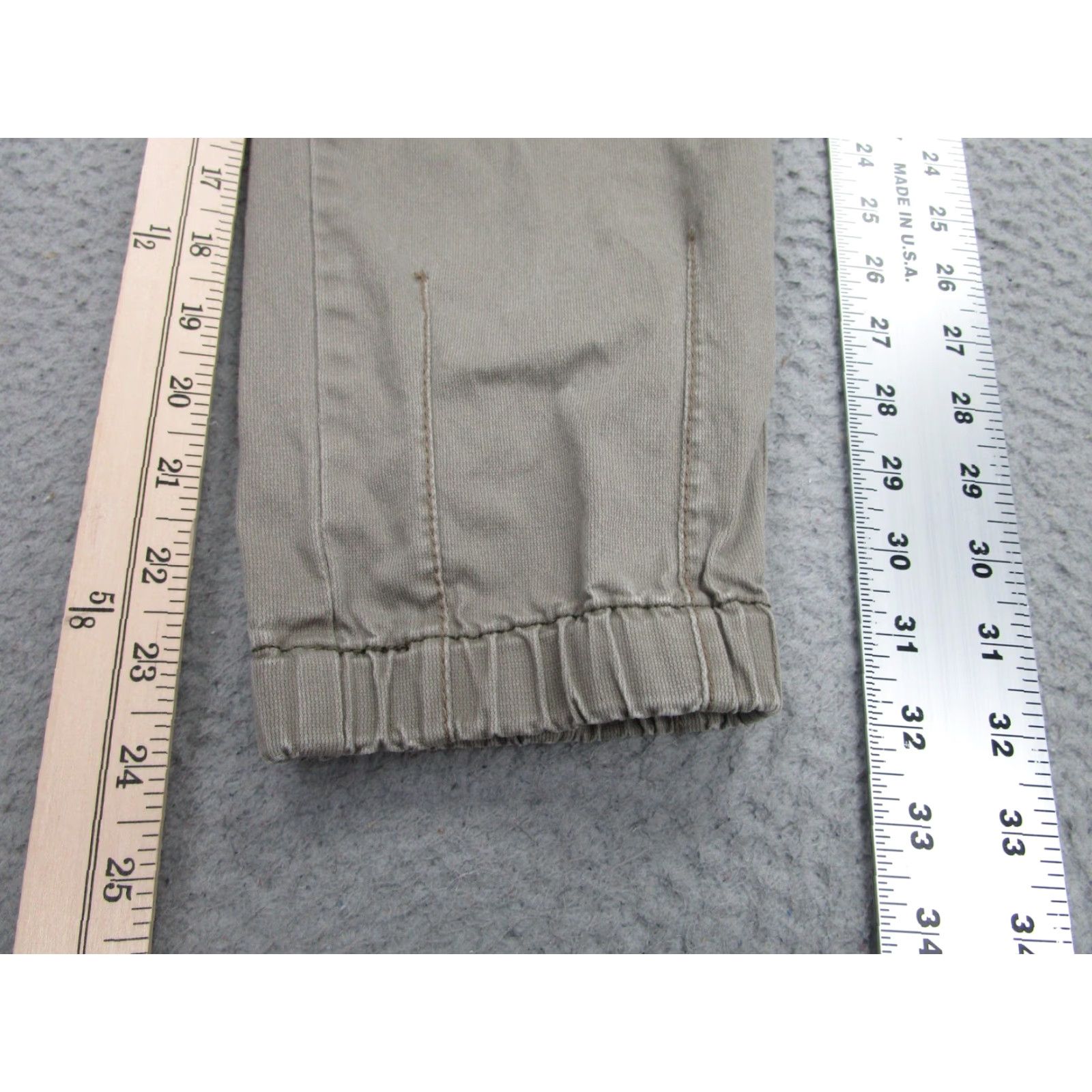 Olive VINTAGE Hei Hei Cargo Jogger Pants Womens 6 Olive Green Tapered Cuffed Casual Size 28" / US 6 / IT 42 - 2 Thumbnail