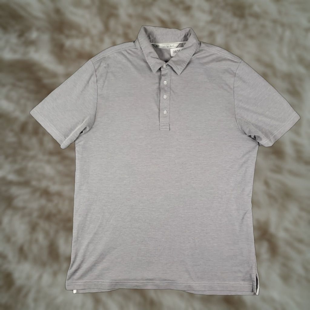 TravisMathew Travis Mathew Polo Shirt Mens XL Gray Button Collared Short Sleeve Casual Polo Shirt Size US XL / EU 56 / 4 - 1 Thumbnail