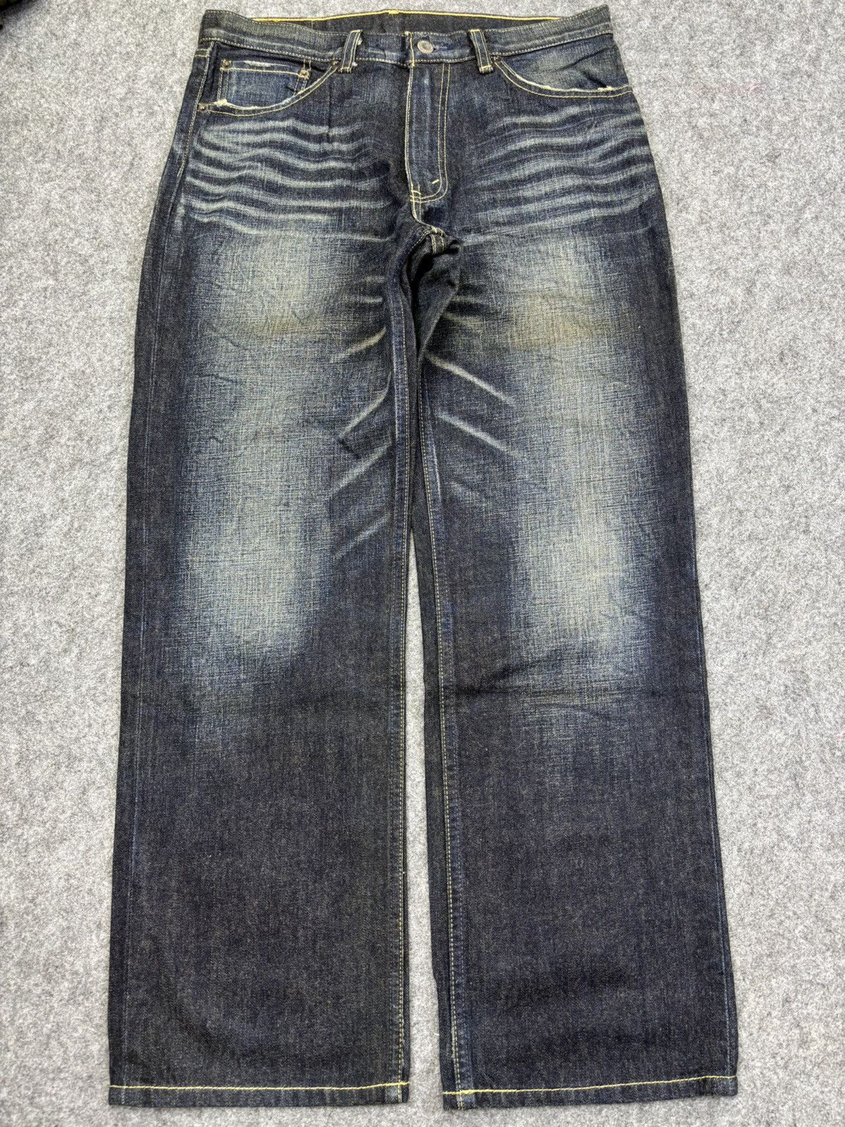 Levi's Vintage y2k Levis 502 Stone Wash Denim F765 Size US 32 / EU 48 - 20 Thumbnail