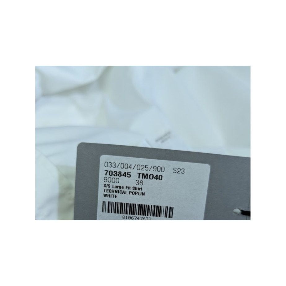 Balenciaga o1rshd1 Q:2 / Technical Poplin S/S Large Fit Shirt in White Size US S / EU 44-46 / 1 - 18 Thumbnail