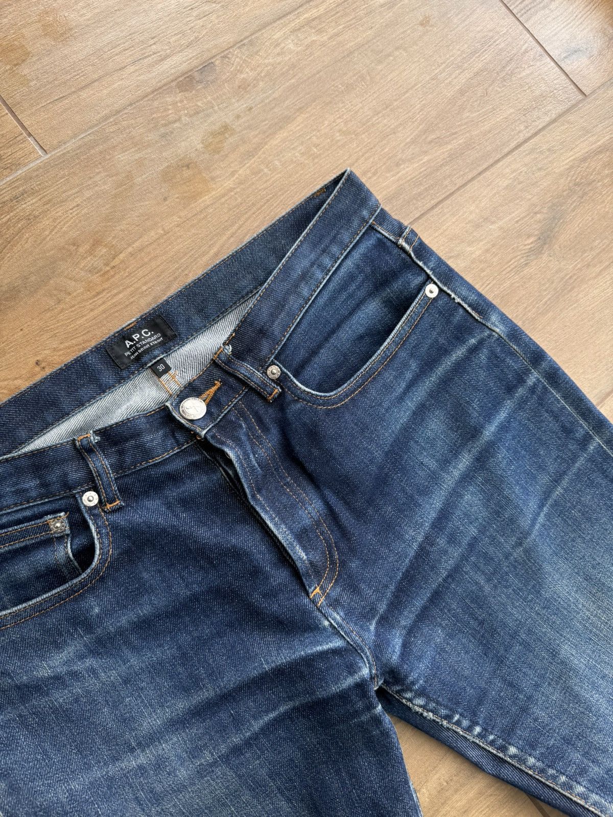 A.P.C. × Vintage Vintage A.P.C. Japanese Denim Selvedge Navy Jeans Size US 30 / EU 46 - 5 Thumbnail