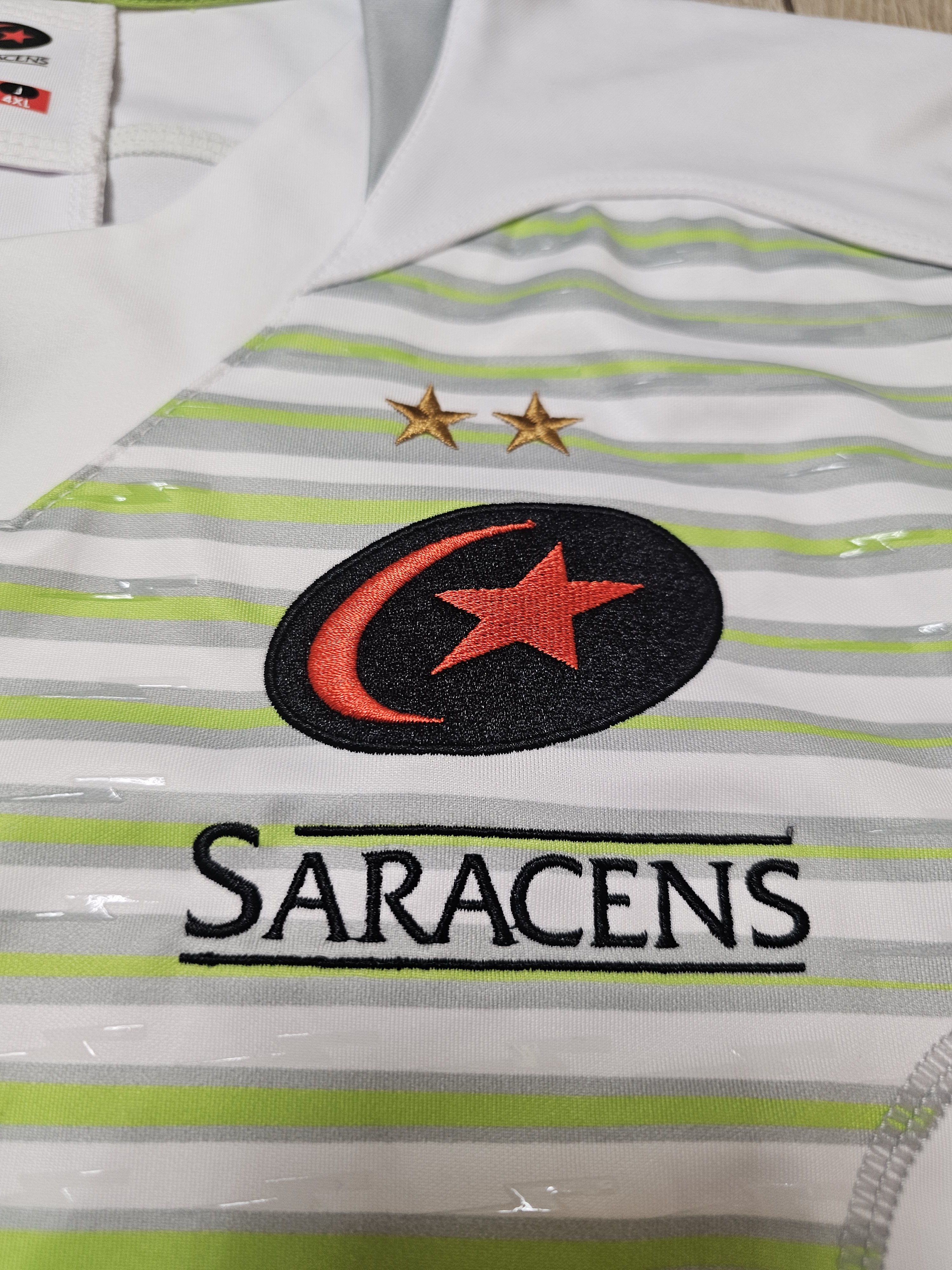 Vintage SARACENS JERSEY 2018 SHIRT RUGBY ENGLAND RUGBY UNION JERSEY Size US XXL / EU 58 / 5 - 5 Thumbnail