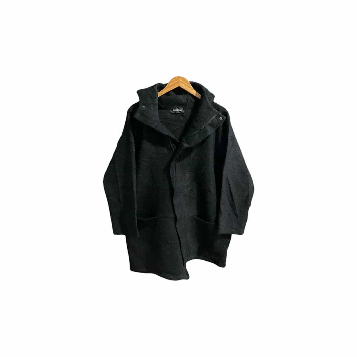 Japanese Brand × Yohji Yamamoto × gomme 🔥Gomme Homme Wool Asymmetric Diagonal Zipper Ninja Hoodie Size US L / EU 52-54 / 3 - 1 Thumbnail