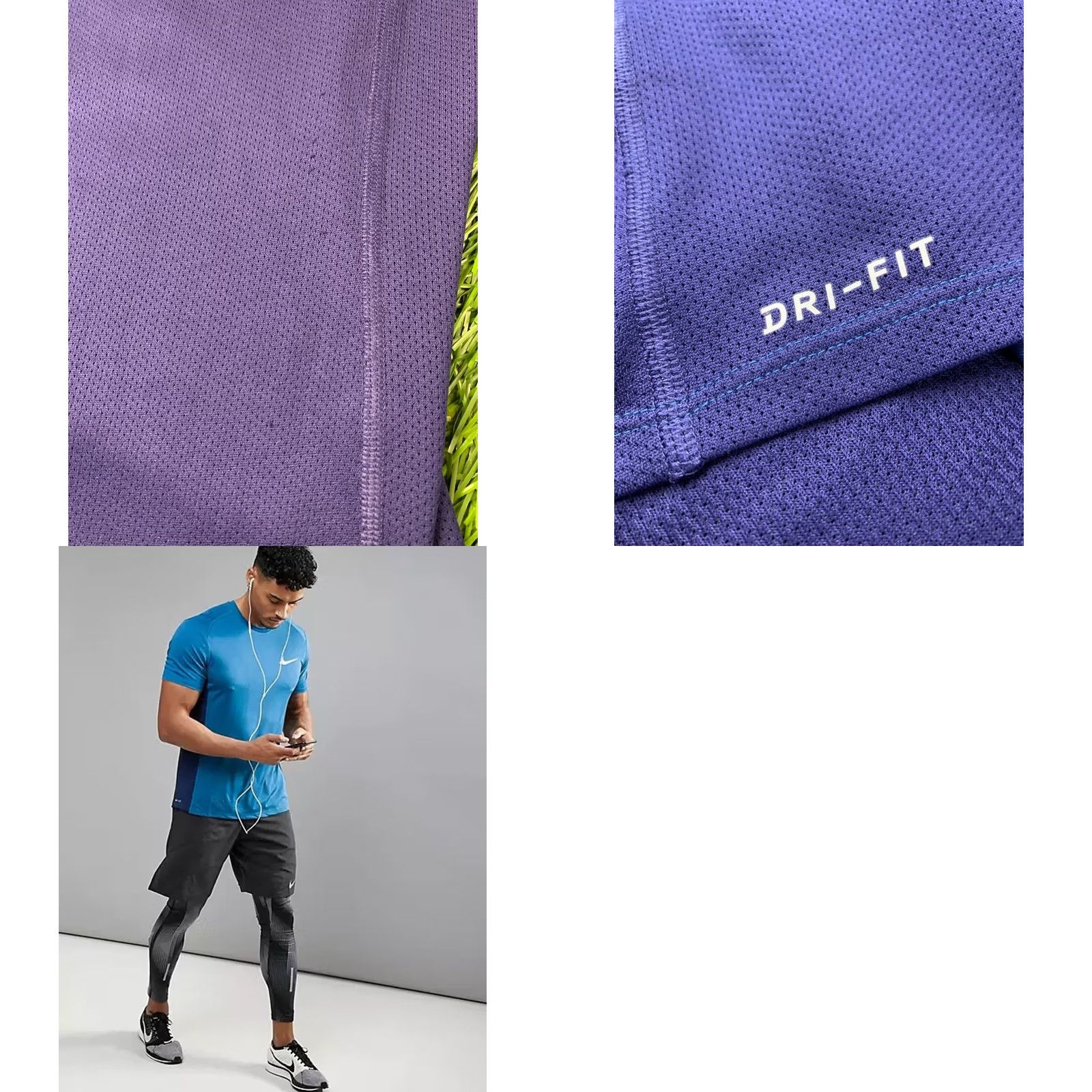 Nike NIKE RUNNING DRI-FIT ORIGINAL 2017 TRAINING RUN MEN SHIRT JERSEY T-SHIRT SIZE M BLUE Size US M / EU 48-50 / 2 - 8 Thumbnail