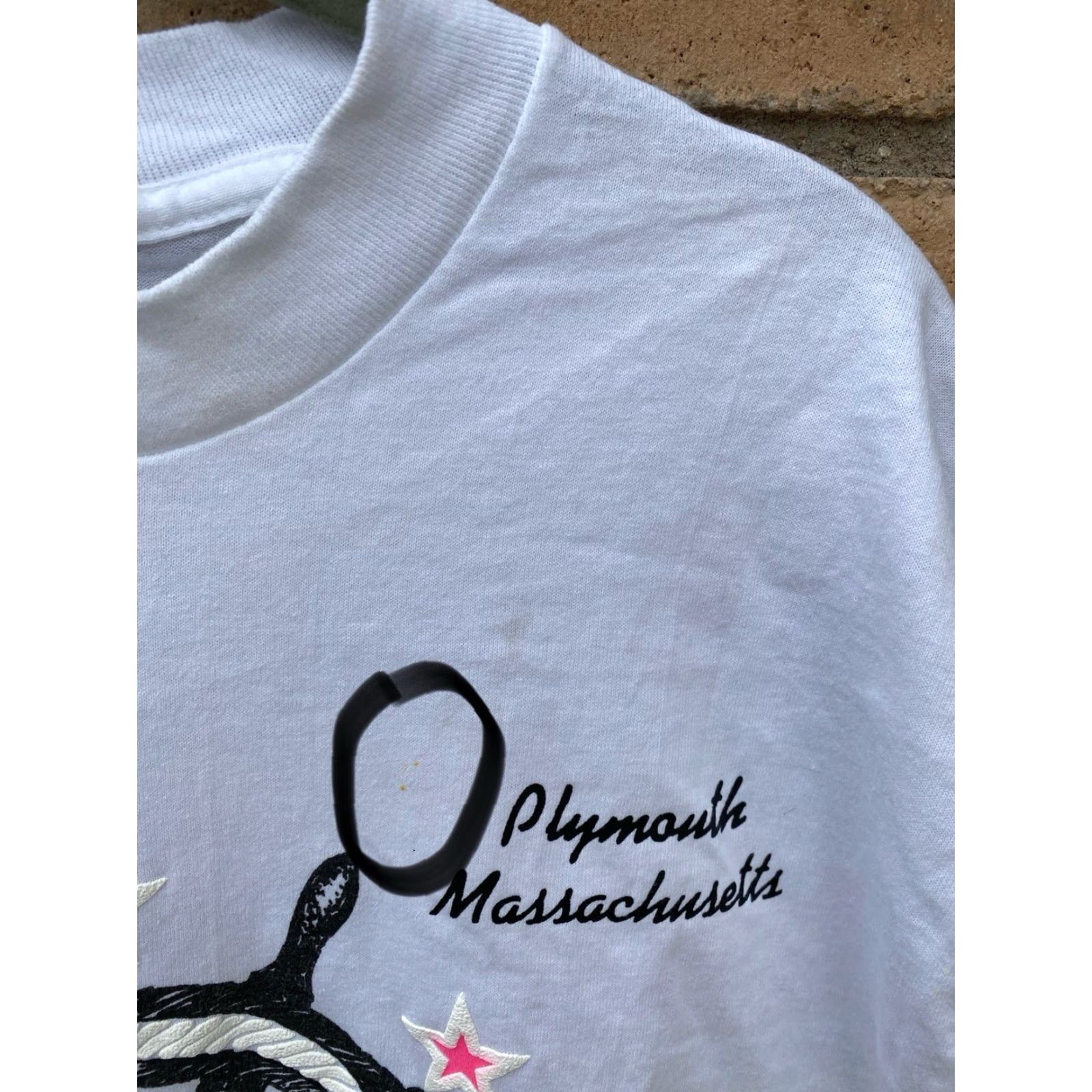 Nautica VINTAGE Bravo By Breakaway Inc T-Shirt Nautical White L Mens Plymouth Massachusetts Neon Graphics Tee Shirt Size US L / EU 52-54 / 3 - 6 Thumbnail