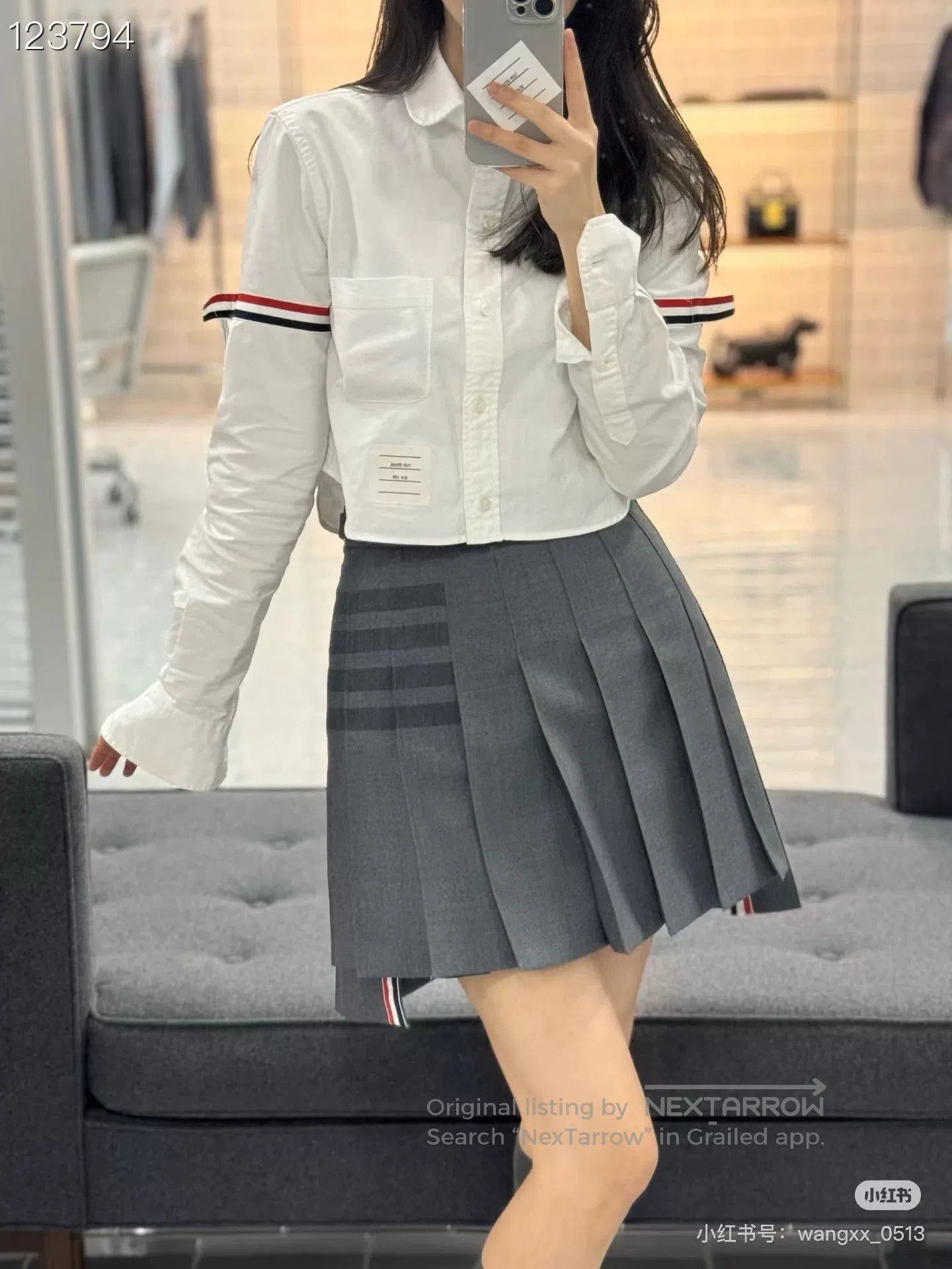 Thom Browne Classic White Oxford Double Sleeve Shirt. Size US XS / EU 42 / 0 - 7 Thumbnail
