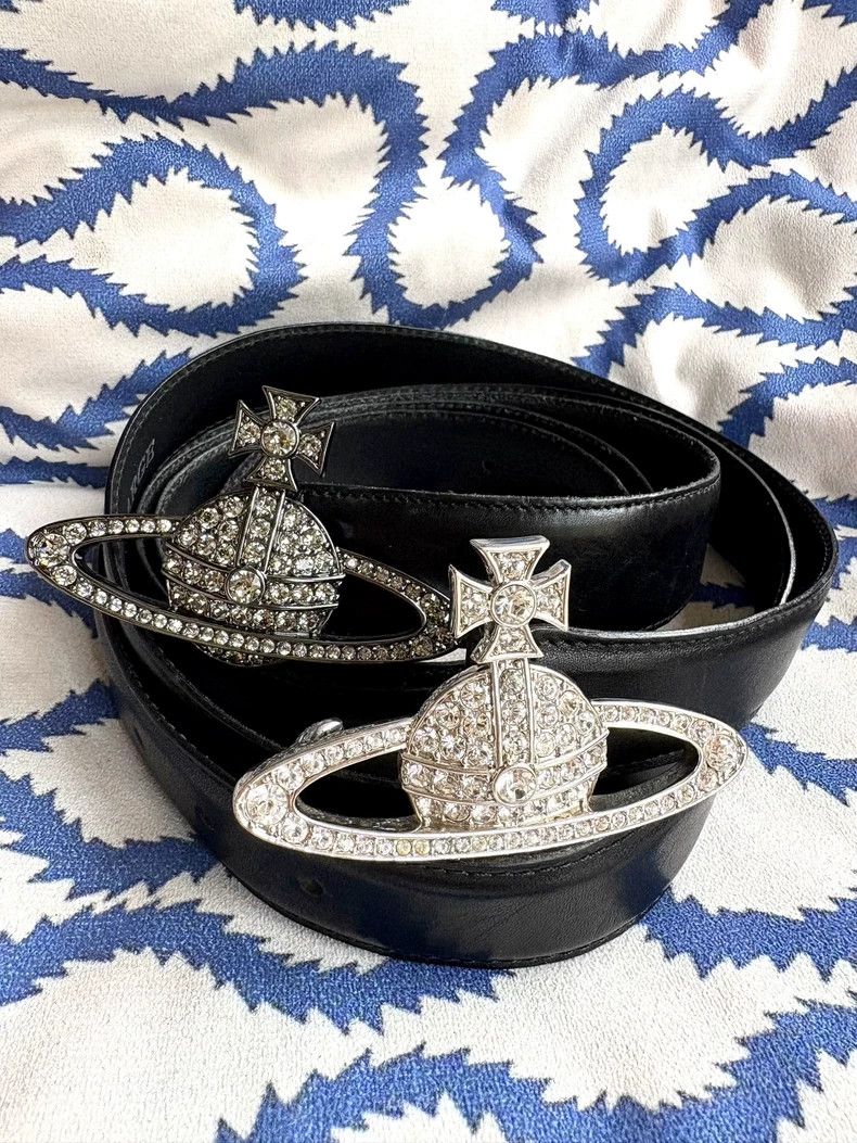 Vivienne Westwood Vivienne Westwood Vintage Diamond Encrusted Big Saturn Log Size ONE SIZE - 1 Thumbnail