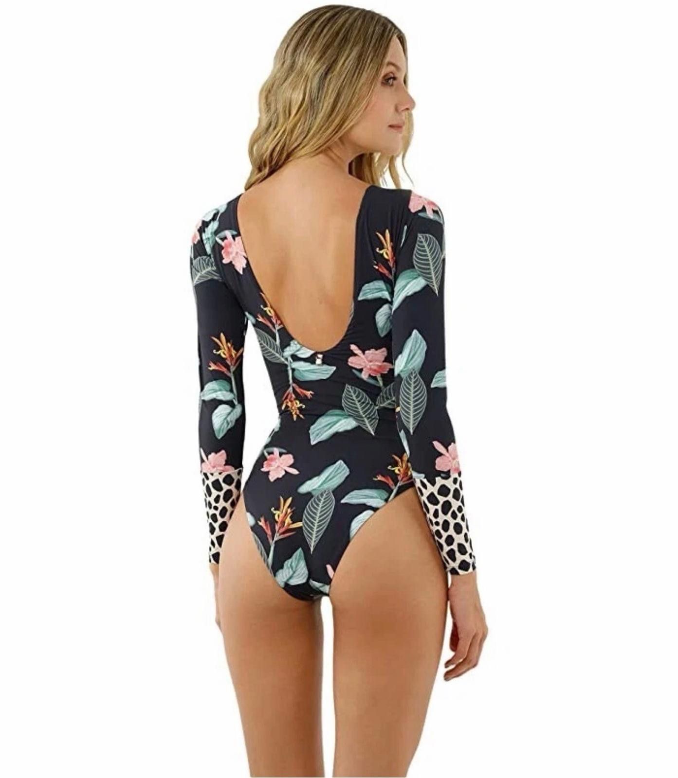Other CPU AN XL Long Sleeve Floral Swimsuit NWT Size ONE SIZE - 2 Thumbnail