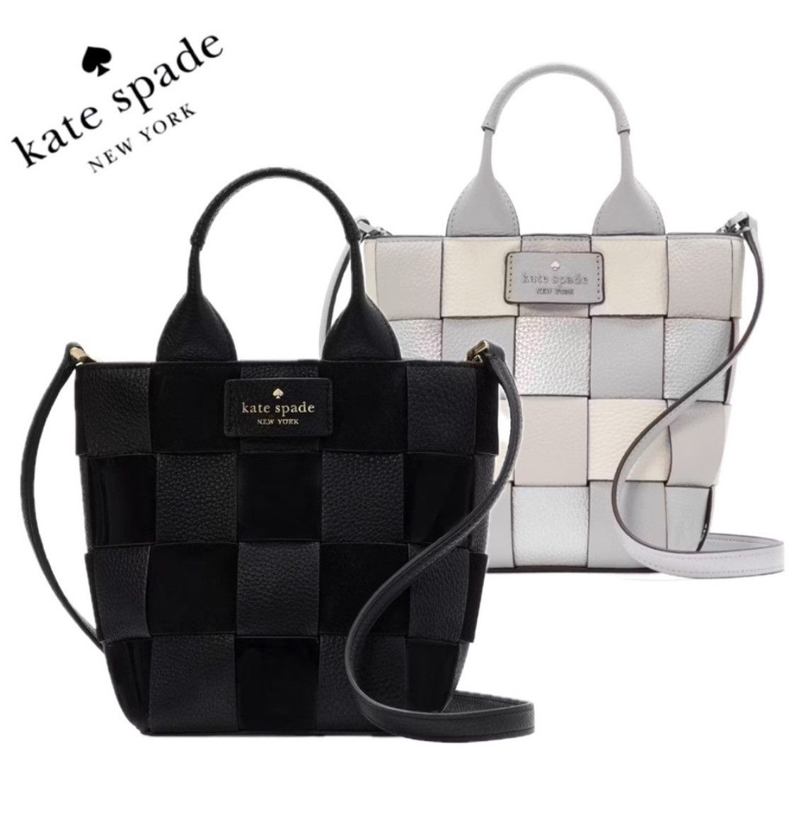 Kate Spade NWT KATE SPADE NY Basket Metallic Mini Leather Tote Size ONE SIZE - 7 Thumbnail