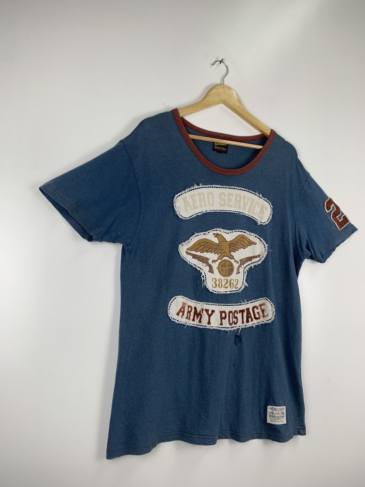 Avirex Vintage Avirex USA T-Shirt Size US XL / EU 56 / 4 - 5 Thumbnail