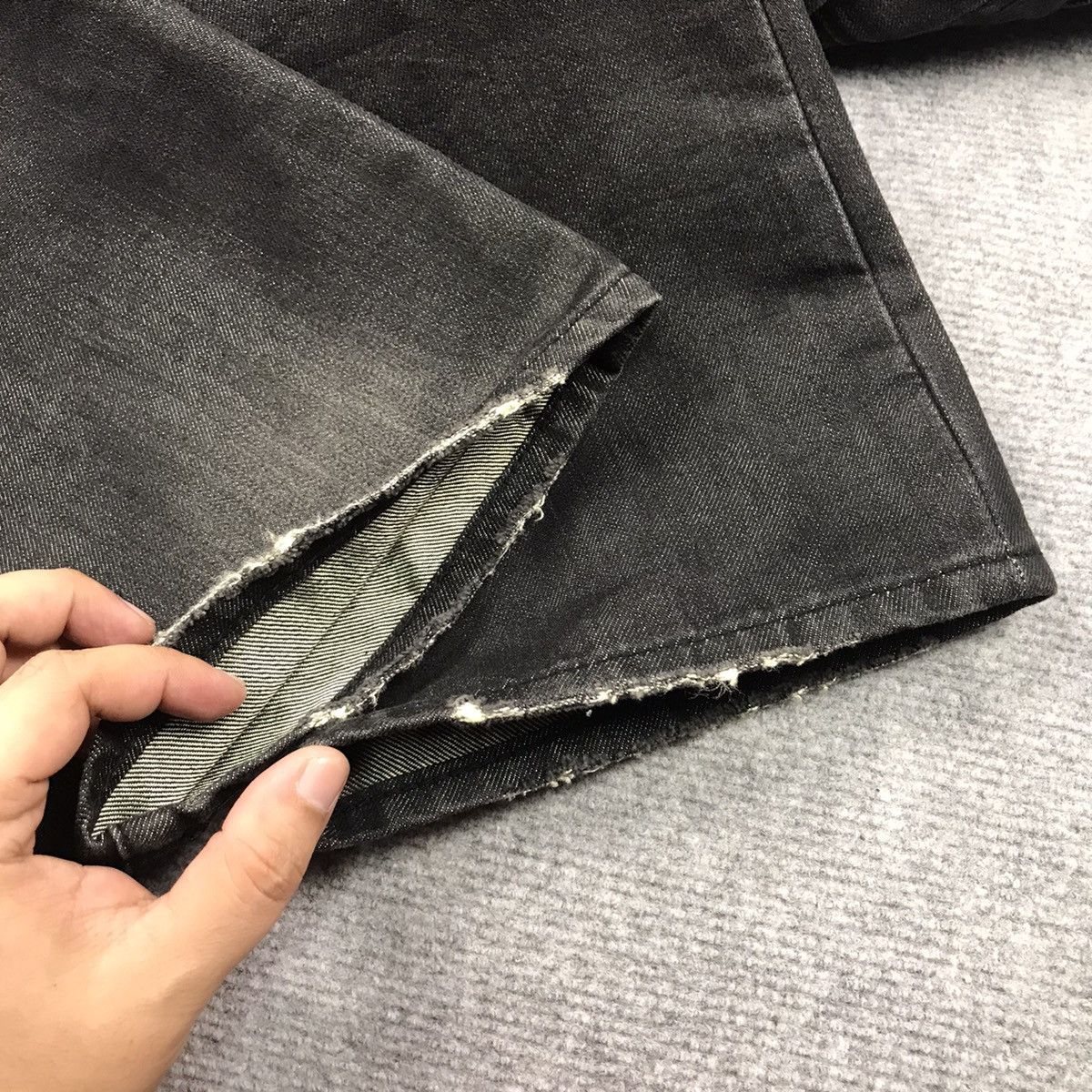 Japanese Brand 🔥SILVER MOON BLACK FADED DENIM PANTS Size US 33 - 11 Thumbnail