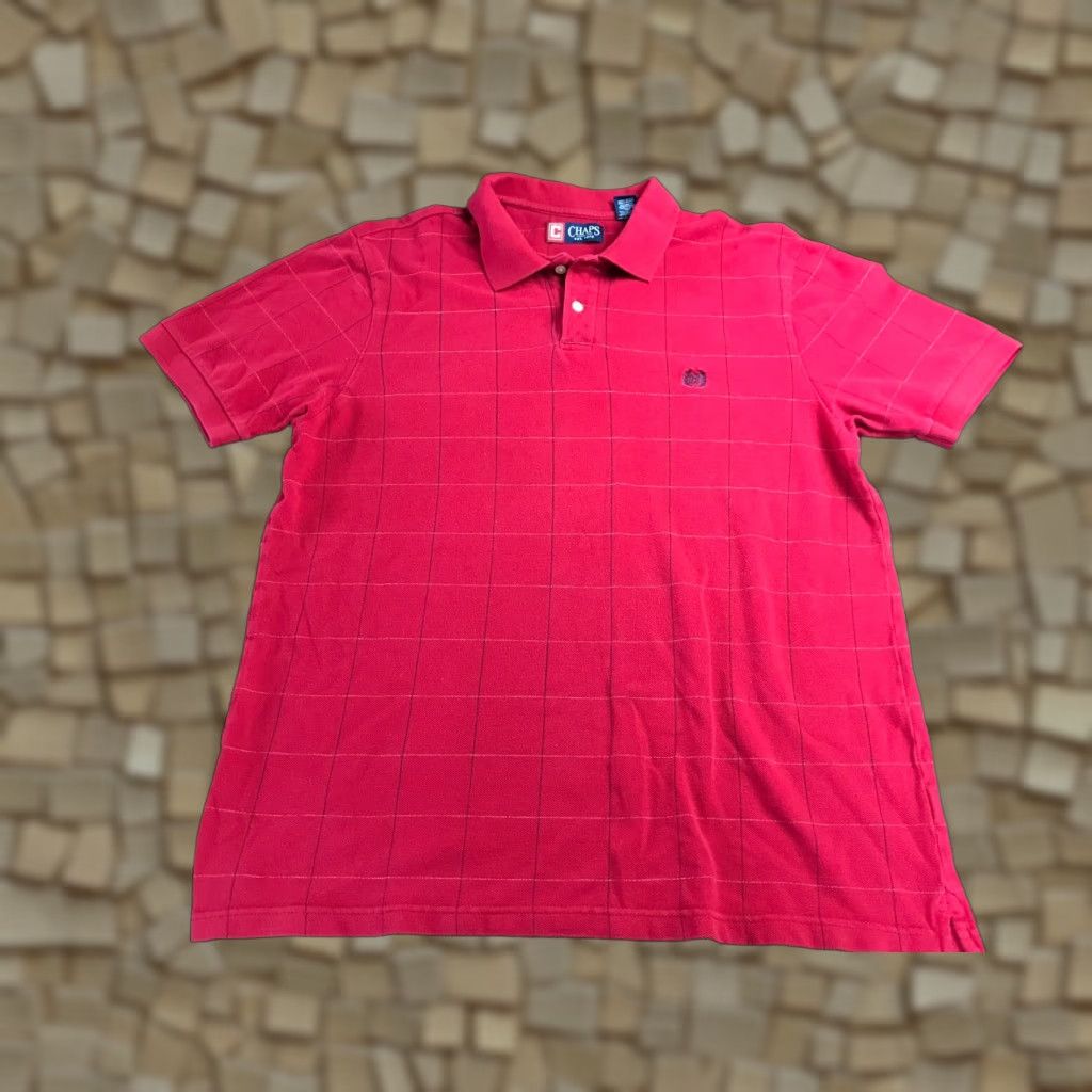 Chaps Chaps Polo Shirt Men's Large Red Black Check Short Sleeve Logo embroidered Polo Shirt Mens Large Red Black Check Short Sleeve Logo embroidered Size US L / EU 52-54 / 3 - 1 Thumbnail