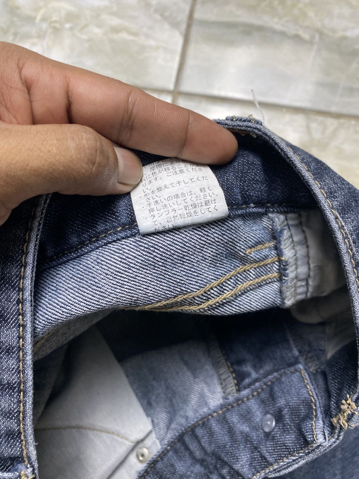 Japanese Brand Chuccocox Premium Wrinkle Skinny Jeans Size 30" / US 8 / IT 44 - 15 Thumbnail