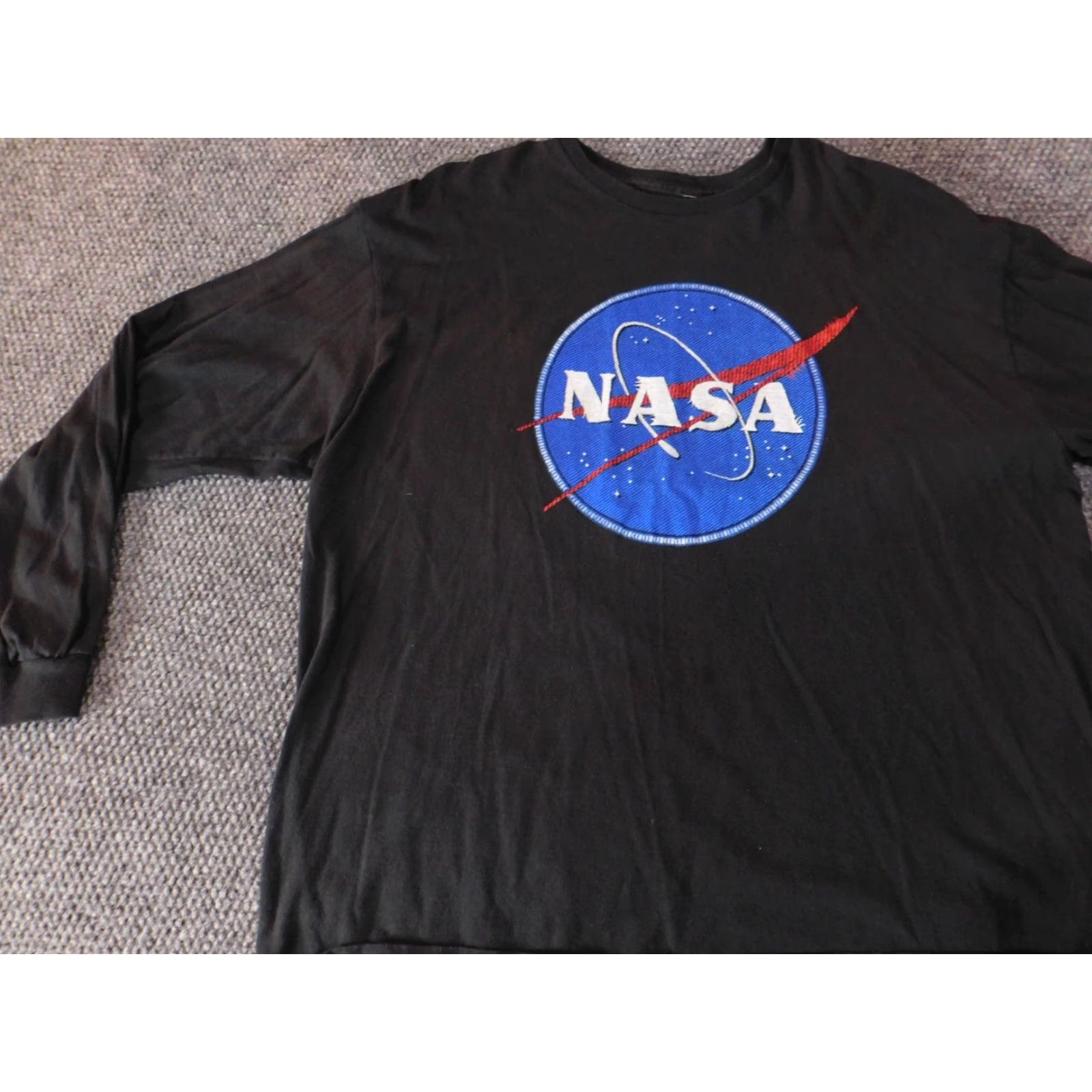 NASA Nasa Mens Shirt 2XL Black Long Sleeve Logo Graphic Space Aero Shirt Mens XXL Black Logo Space Aero Size US XXL / EU 58 / 5 - 3 Thumbnail