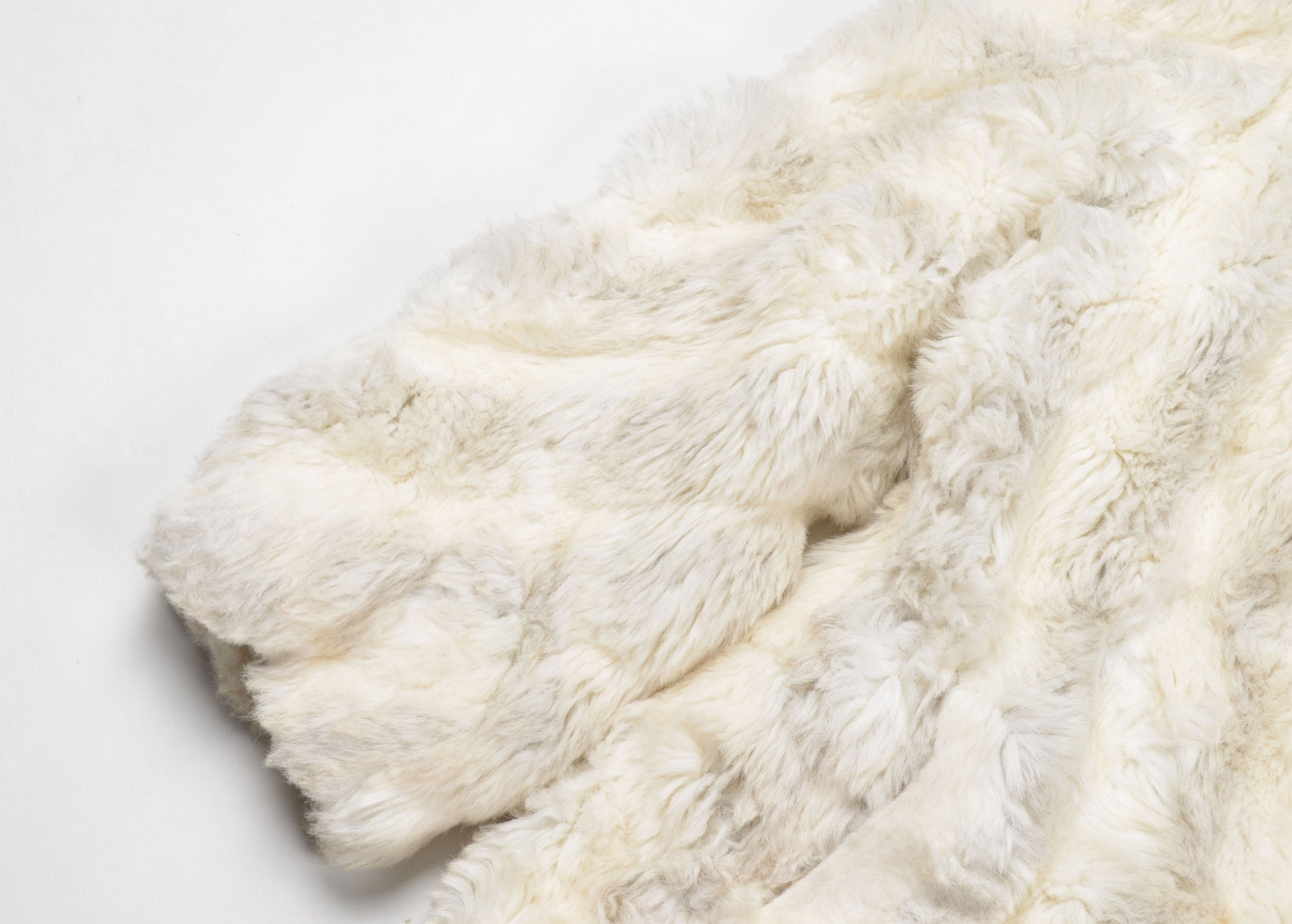 Designer × Vintage Vintage Jordache 90's Glam Mob Wife Milky Faux Fur Coat Size M / US 6-8 / IT 42-44 - 6 Thumbnail