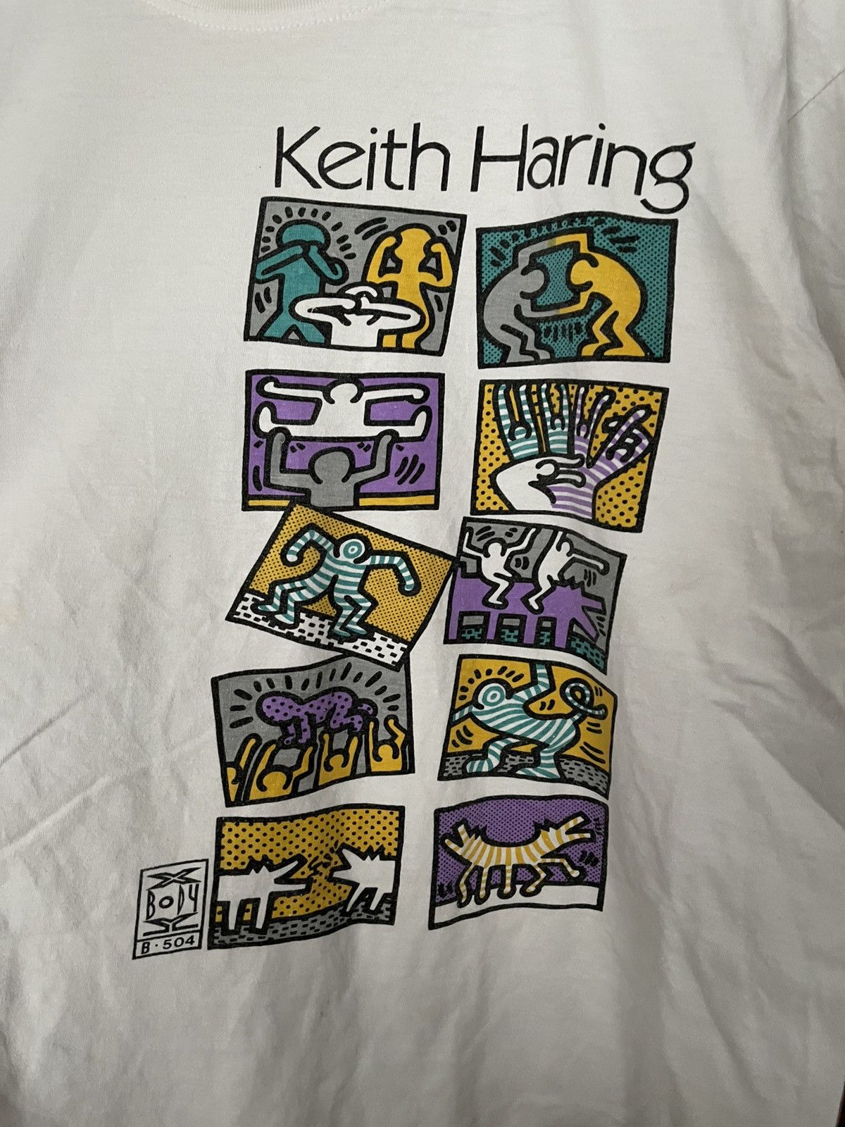 Keith Haring Keith Haring Art Vintage T-Shirt Tee 90s Size US M / EU 48-50 / 2 - 5 Thumbnail