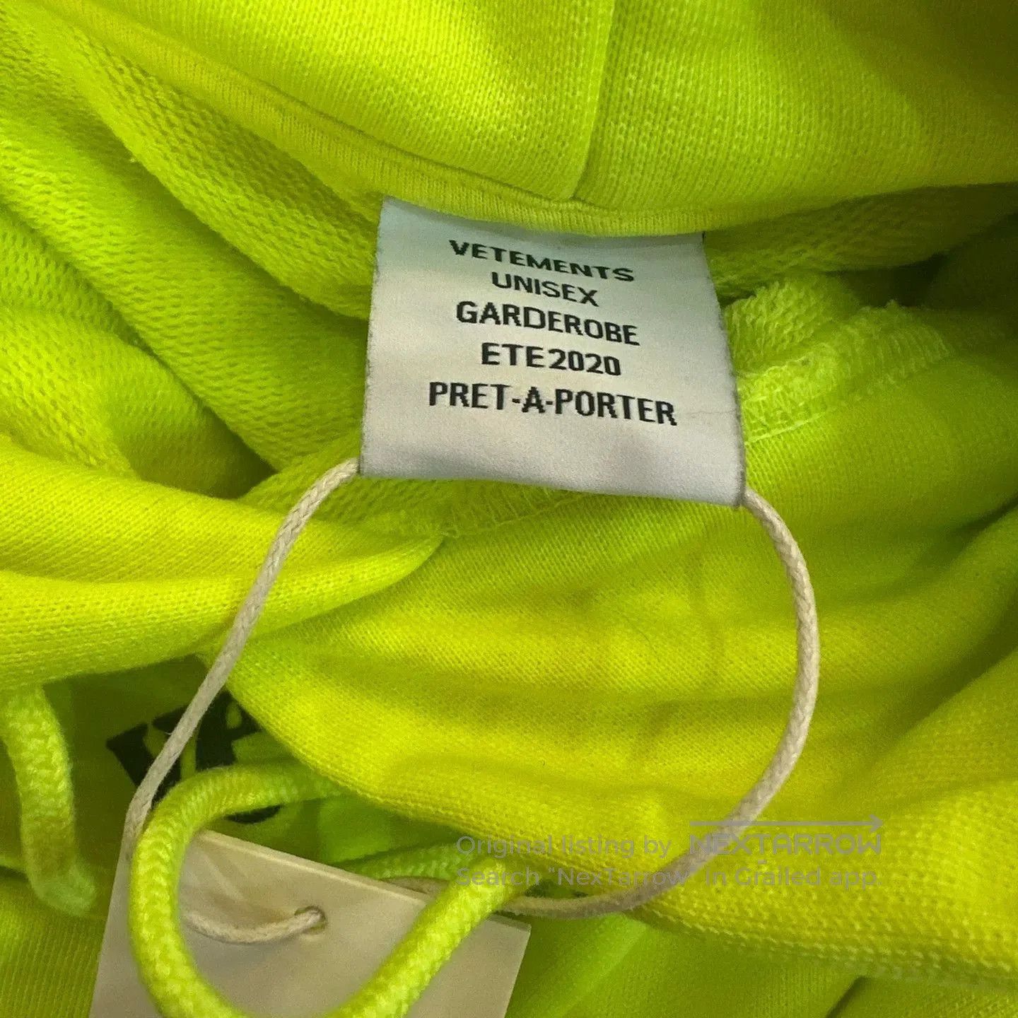 Vetements Vetements Fluorescent Yellow Hoodie. Size US M / EU 48-50 / 2 - 3 Thumbnail