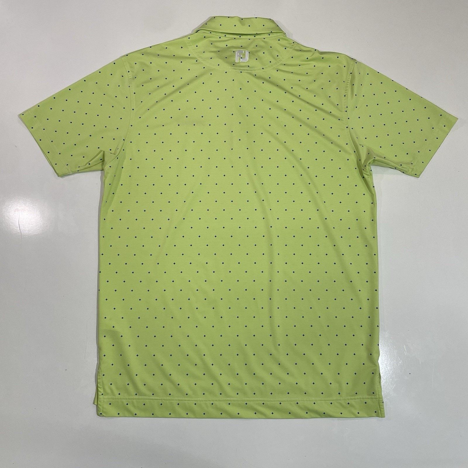 Footjoy TITLEIST FOOTJOY POLO GOLF SHIRT MEN’S XL GREEN GEOMETRIC Size US XL / EU 56 / 4 - 6 Thumbnail
