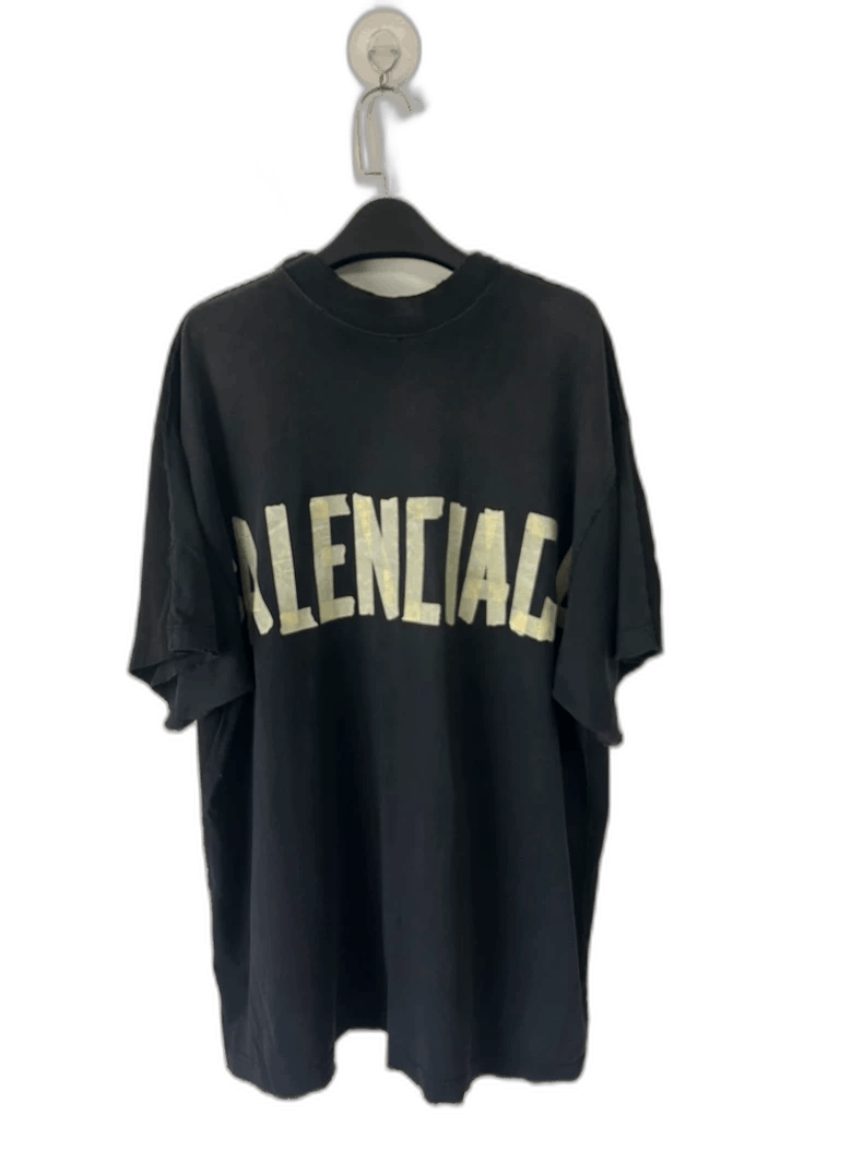 Balenciaga Balenciaga Short Sleeve Tee with Logo Size US S / EU 44-46 / 1 - 1 Thumbnail
