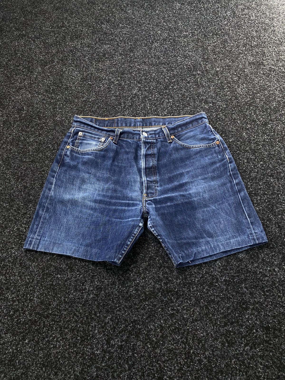 Levi's × Vintage Levis 501 Shorts Denim Rap Sk8 Baggy Size US 36 / EU 52 - 1 Thumbnail