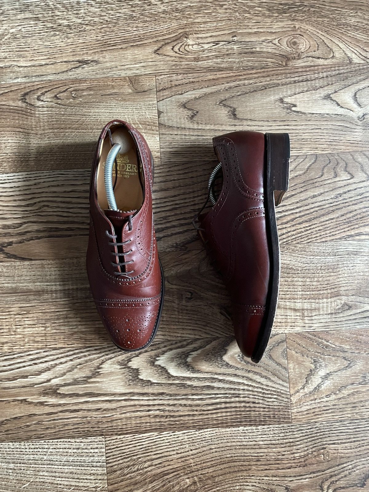 Japanese Brand Sanders UK Japan classic brown boots luxury vintage Size US 8.5 / EU 41-42 - 1 Thumbnail