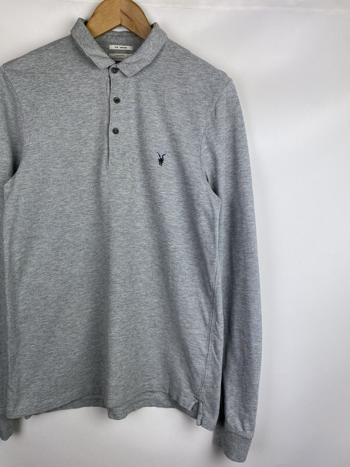Allsaints Allsaints Sandringham Long Sleeve Men’s Polo Shirt Size M Size US M / EU 48-50 / 2 - 3 Thumbnail