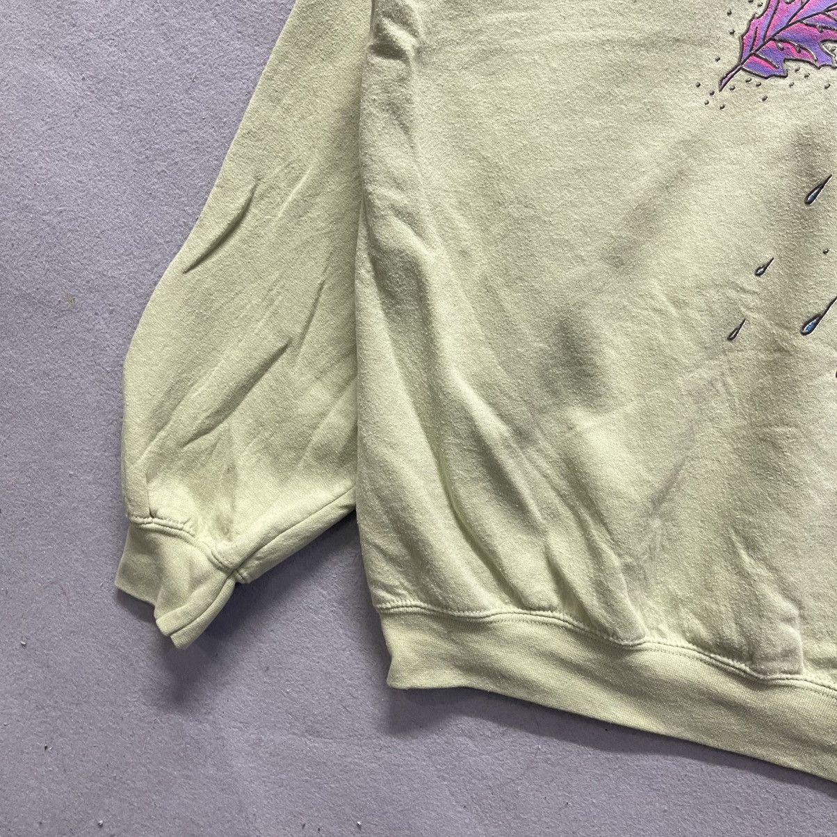 Gildan Vintage Gildan Heavy Blend Abstract Leaf Graphic Sweatshirt Size US XL / EU 56 / 4 - 5 Thumbnail