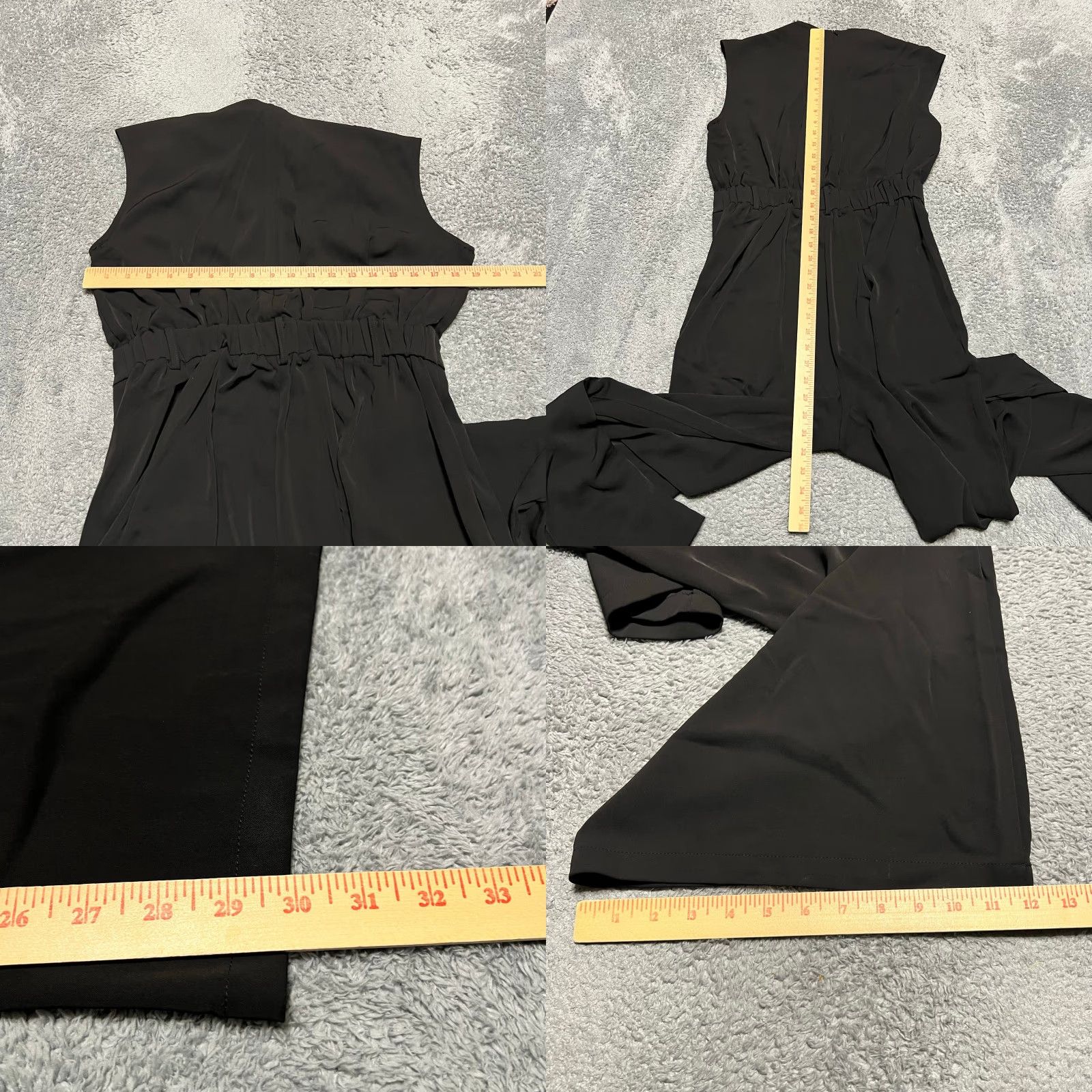 Vintage Commense Jumpsuit Womens Large Black One-Piece Pants Tank L Regular Womens Size 36" / US 14 / IT 50 - 8 Thumbnail