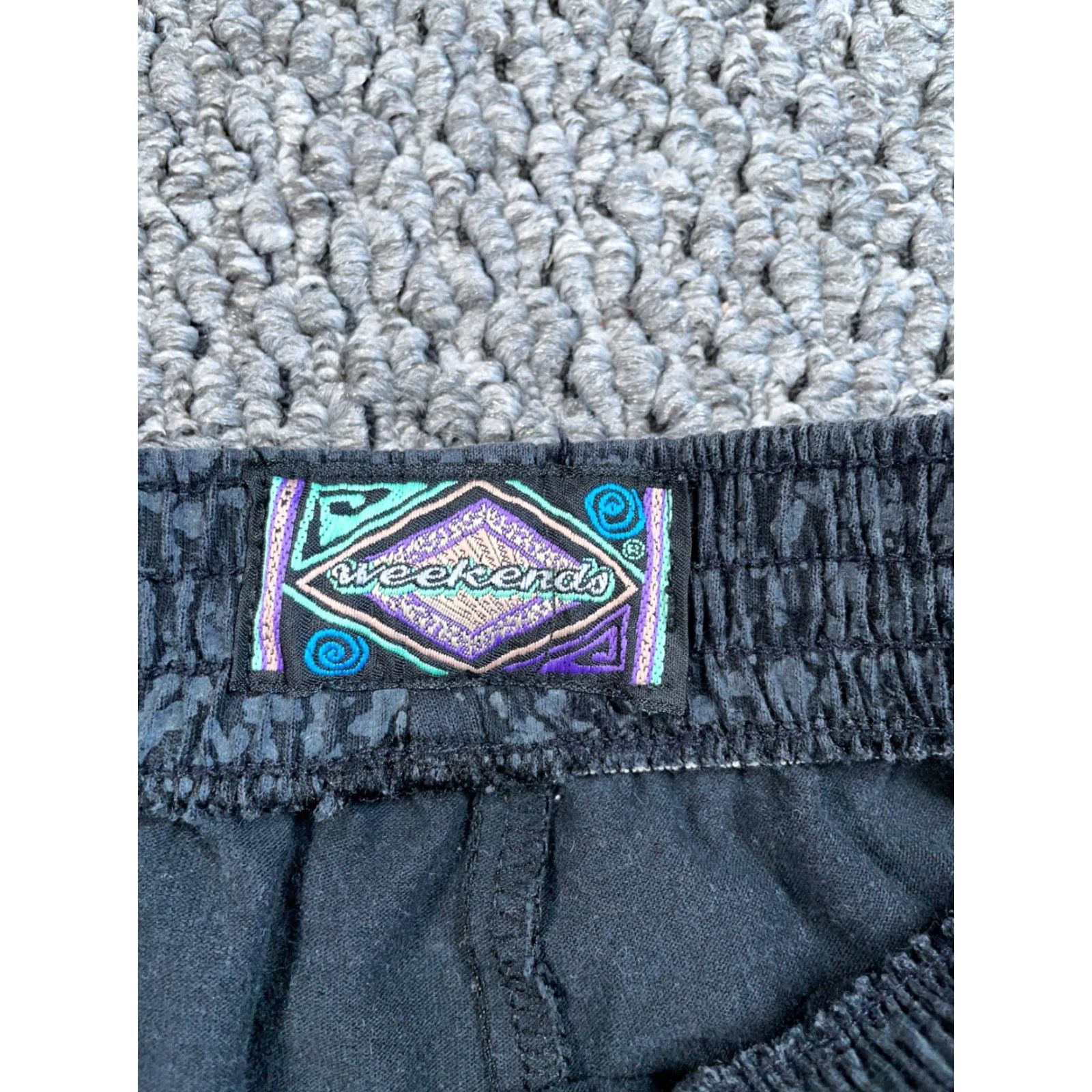 Vintage VINTAGE 90s Weekends Camouflage Drawstring Pants Men's Small Gray USA Tag Size US 26 / EU 42 - 3 Thumbnail