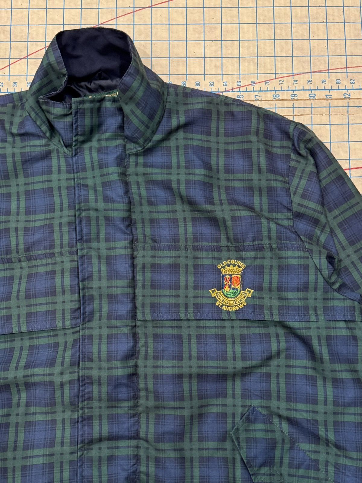 Vintage Vintage St Andrews Old Course Full Zip Black Watch Tartan Size US L / EU 52-54 / 3 - 3 Thumbnail