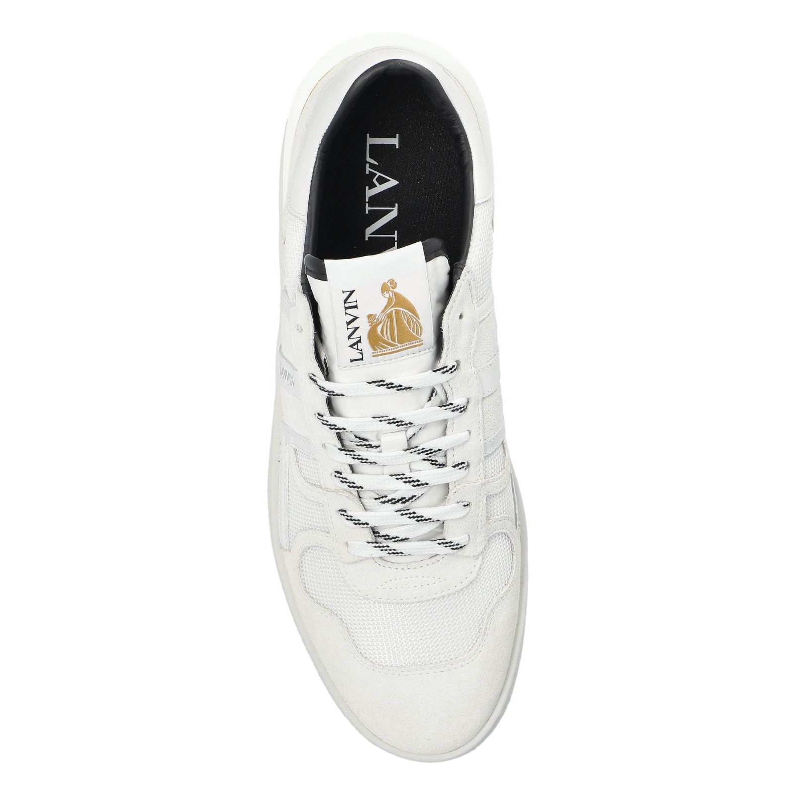 Lanvin LANVIN Clay White Leather Sneakers New & Authentic (Men's si Size US 10 / EU 43 - 4 Thumbnail