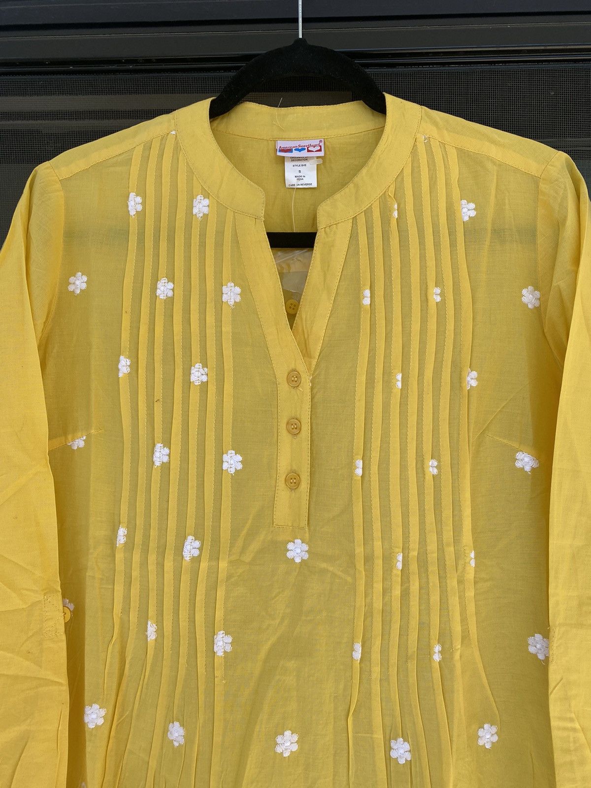 Other American Sweetheart Women's Blouse Top Cotton Scallop Size S / US 4 / IT 40 - 3 Thumbnail