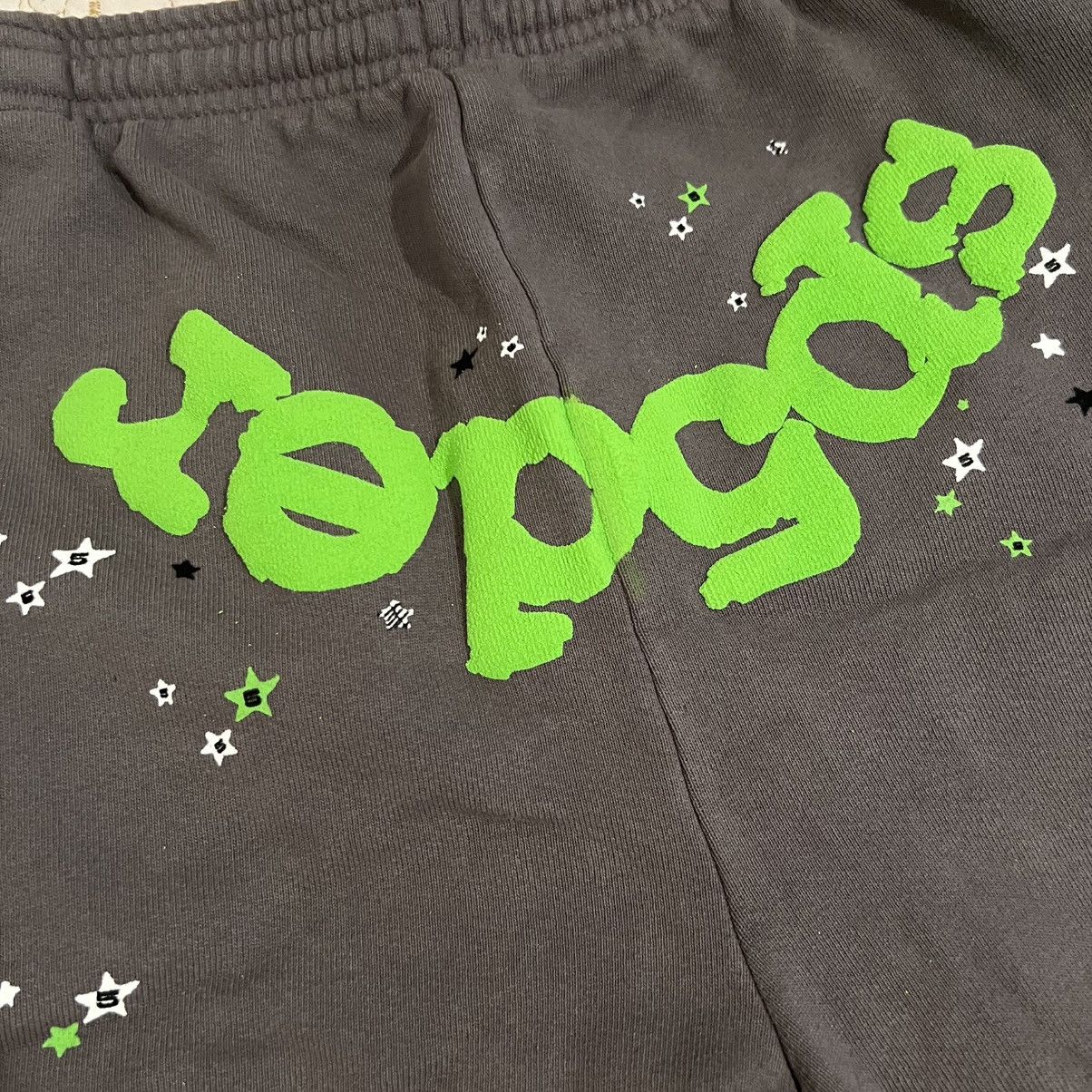 Sp5der Young Thug SP5DER WAIT WEB SWEATPANTS SIZE LARGE Size US 34 / EU 50 - 6 Thumbnail