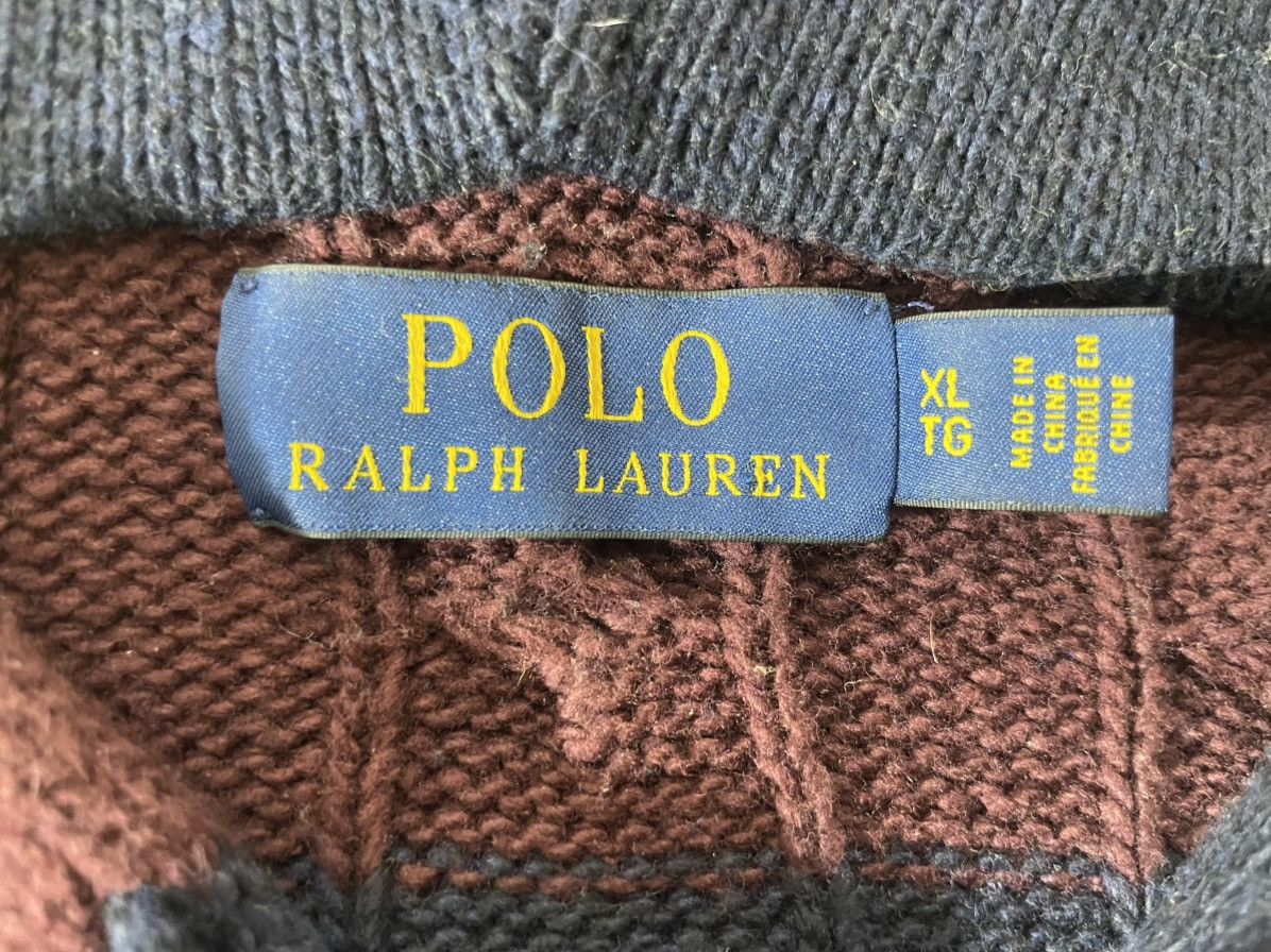 Polo Ralph Lauren POLO RALPH LAUREN Bear Rugby Letterman Hoodie Sweater Men's Size US XL / EU 56 / 4 - 5 Thumbnail
