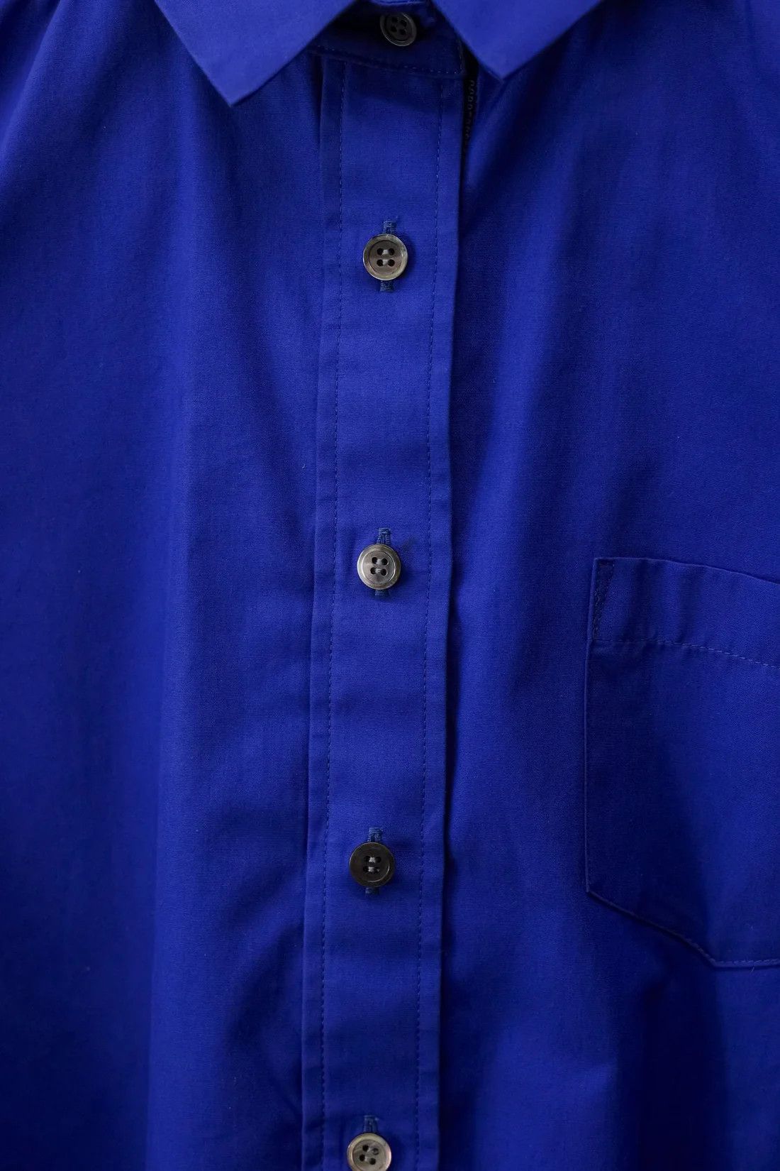 Sacai Sacai Luck SS/15 Blue Drawstring Button Up Shirt Size S / US 4 / IT 40 - 5 Thumbnail