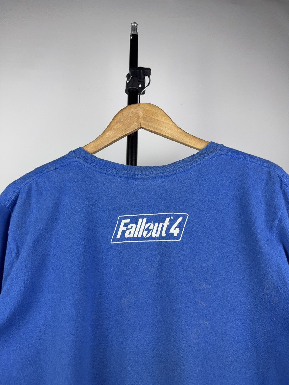 Playstation × The Game × Vintage Vintage 2000s Fallout 4 PROMO Logo Gaming Faded T Shirt Size US L / EU 52-54 / 3 - 9 Thumbnail