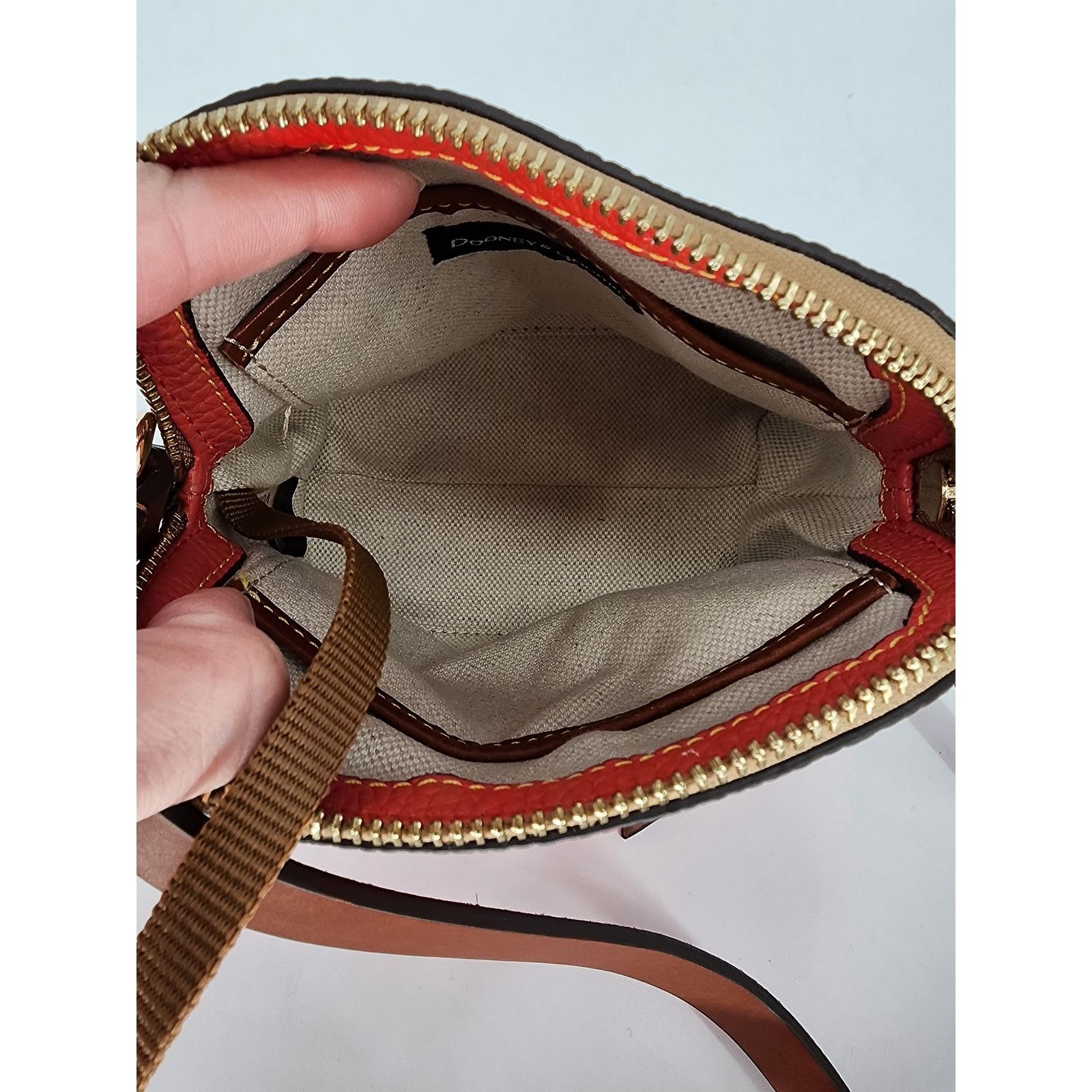 Dooney & Bourke Dooney & Bourke Red Pebbled Leather Mini Crossbody Bag Size ONE SIZE - 14 Thumbnail