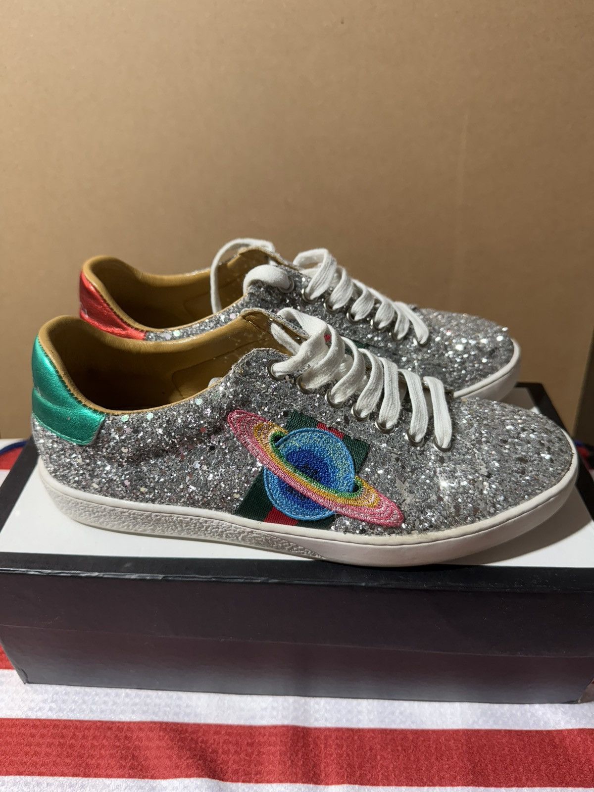 Gucci Saturn Glitter Low Top Sneaker