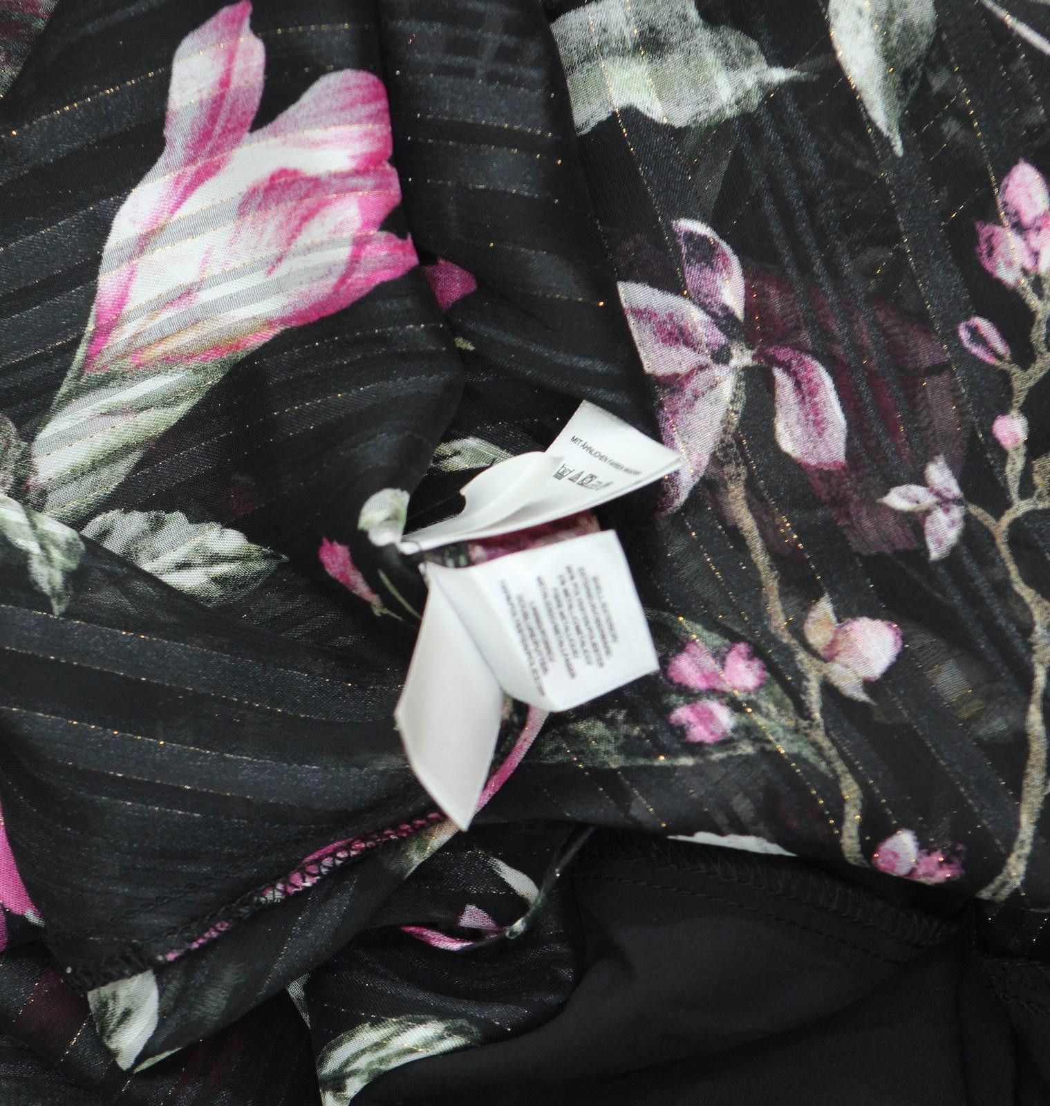 Other Nwt Rachel By Rachel Roy Sleeve Maxi Dress Black Multi 12 Size XL / US 12-14 / IT 48-50 - 6 Thumbnail