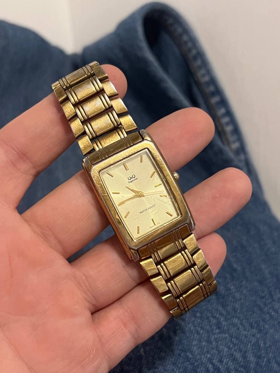 Japanese Brand × Vintage Vintage Gold Tone Form Japanese style futuristic Watch Tank Size ONE SIZE - 2 Thumbnail