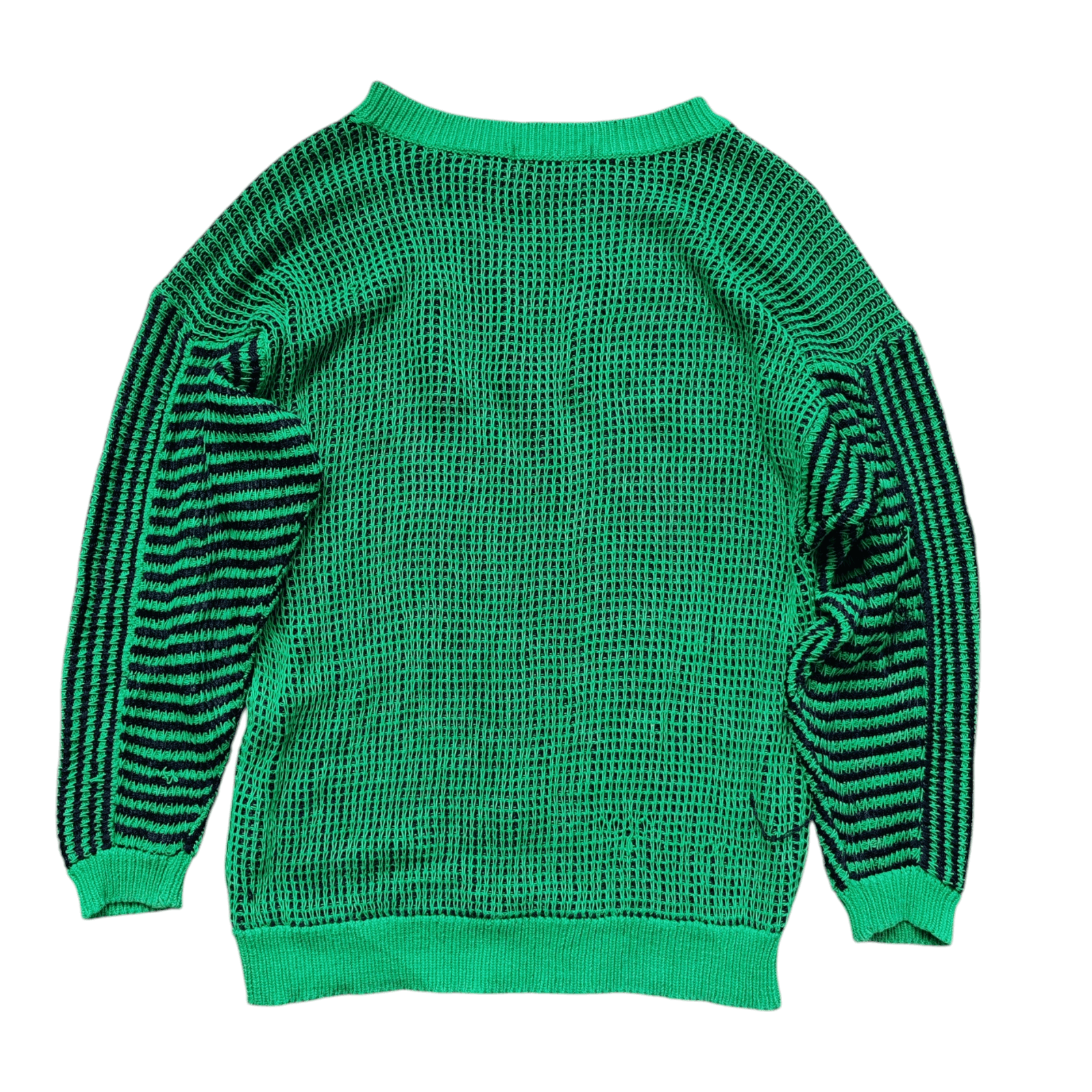 Kansai Yamamoto Kansai Yamamoto Japan Vintage 80s Mesh Knit Sweater Green Size M / US 6-8 / IT 42-44 - 8 Thumbnail