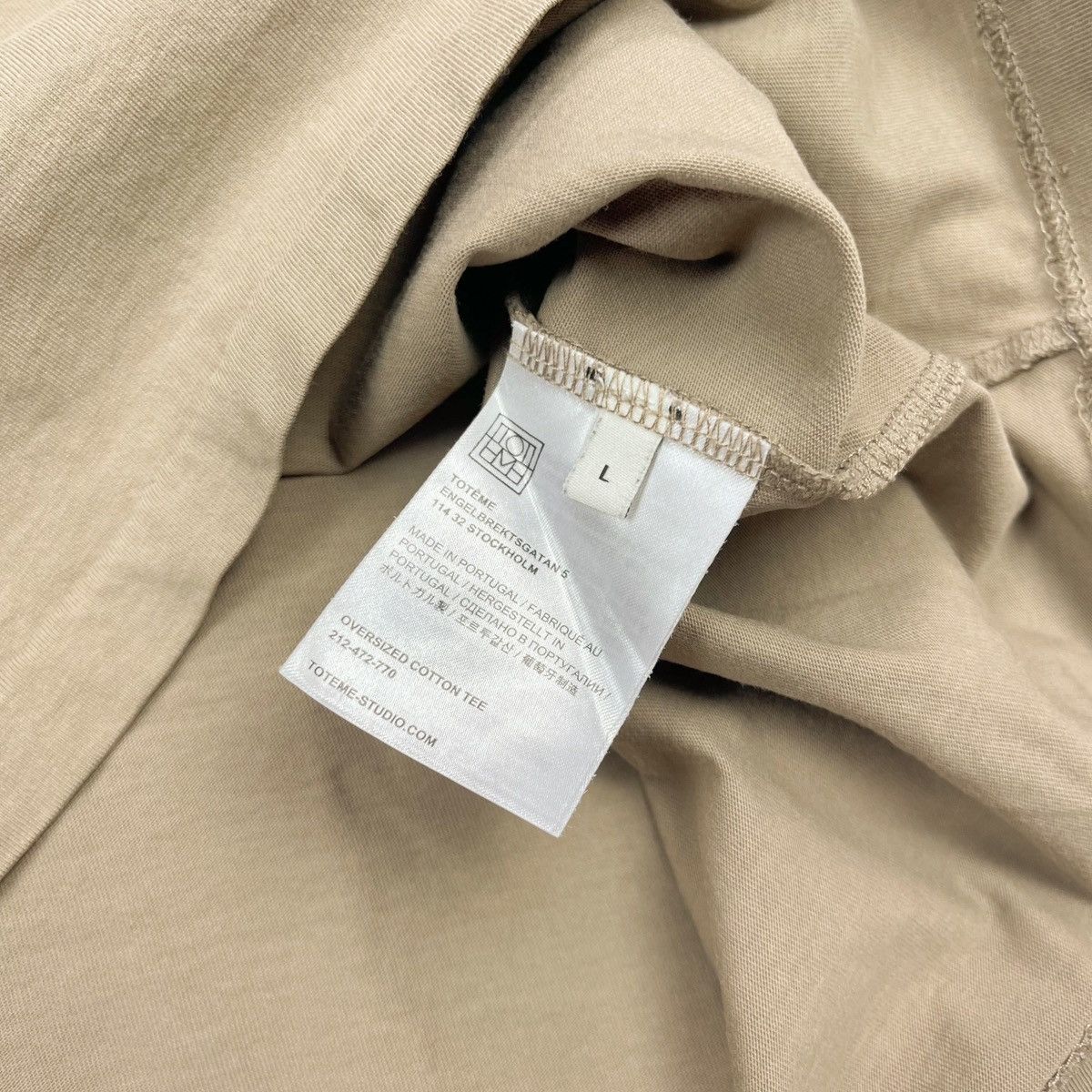 Toteme Toteme Oversized Cotton Tee Size L / US 10 / IT 46 - 4 Thumbnail