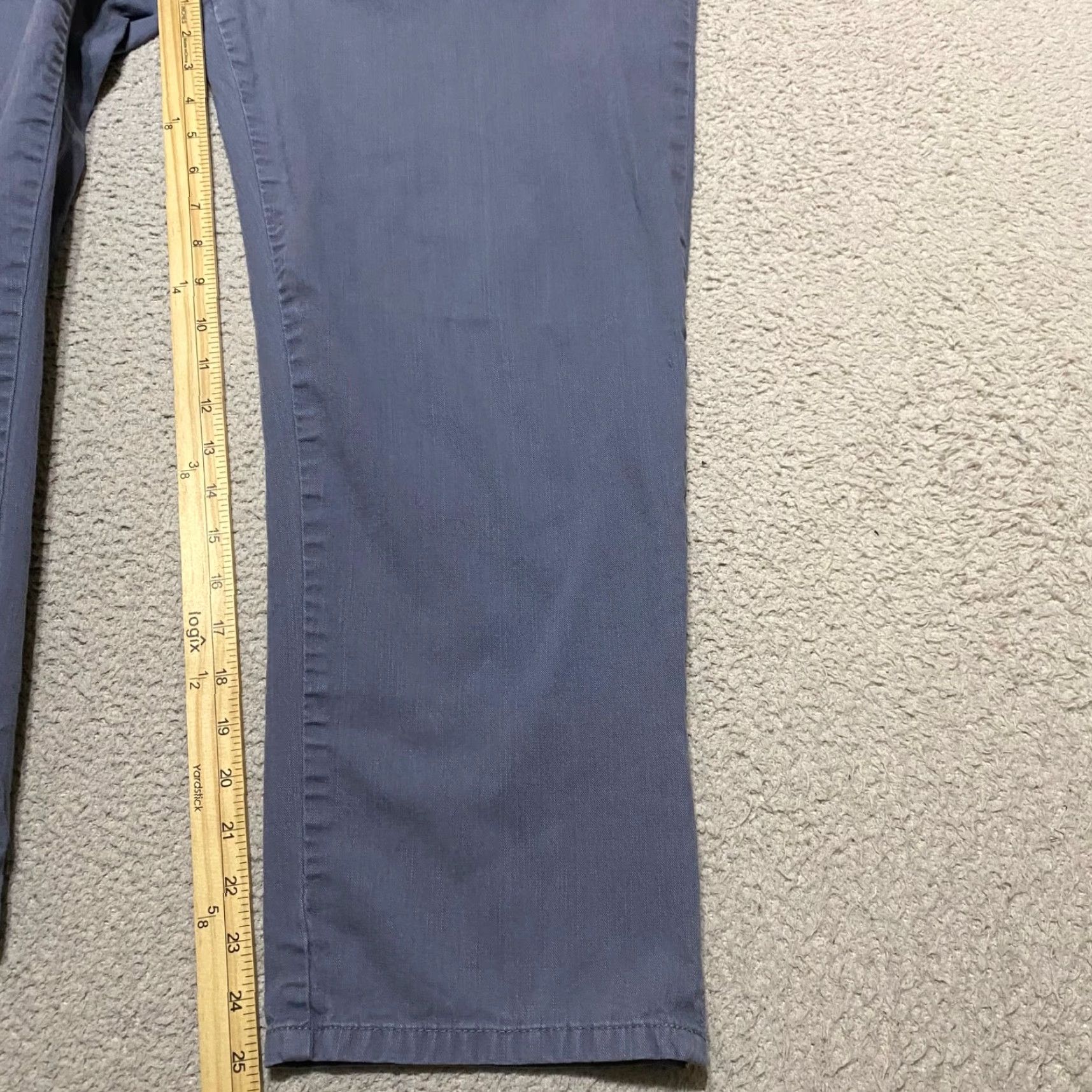 Norma Kamali Norma Kamali Jeans Womens 16 Regular Gray Denim Straight Crop Mid Rise 5-Pocket Design Size 38" / US 16 / IT 52 - 6 Thumbnail