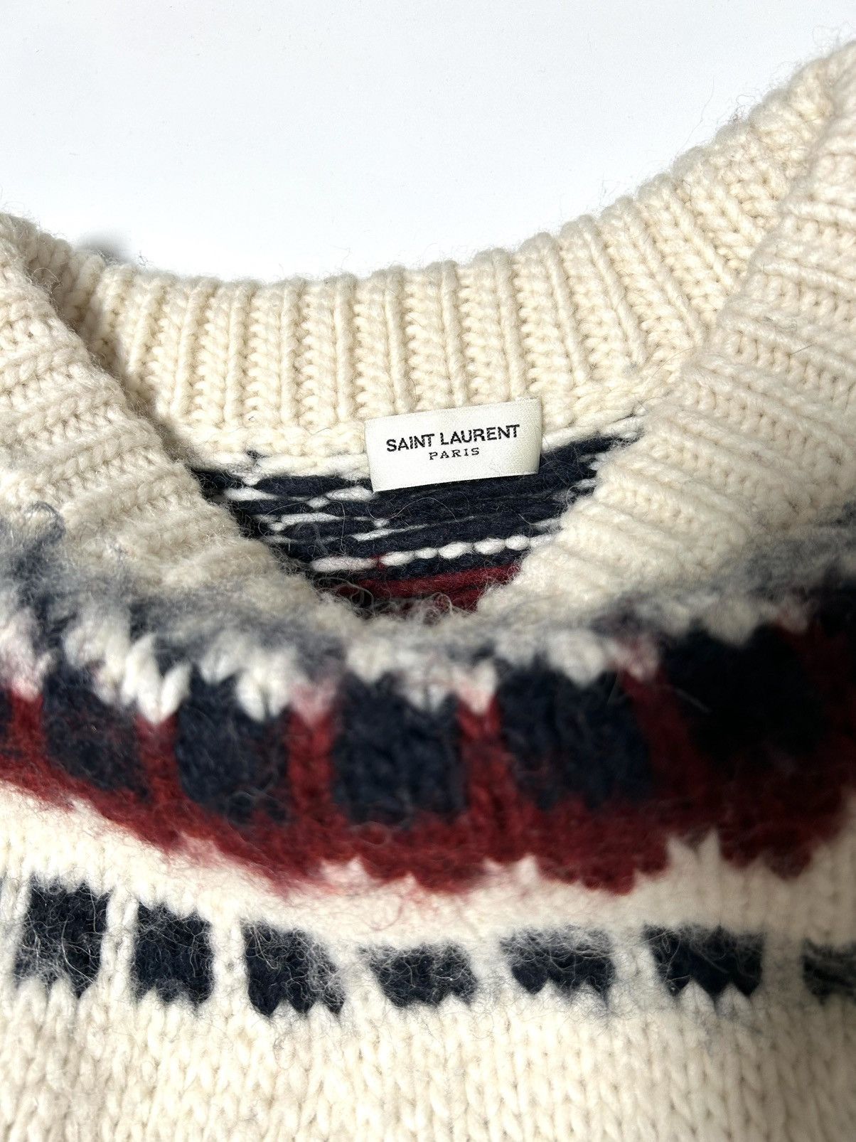 Saint Laurent Paris Saint Laurent AW13 Nordic Sweater L Size US XL / EU 56 / 4 - 2 Thumbnail