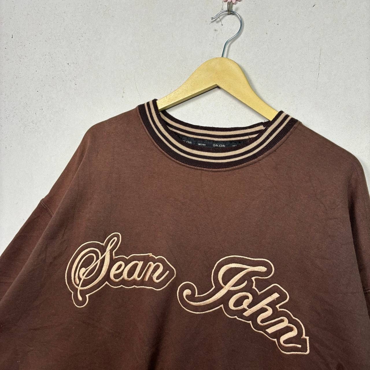 Sean John Vtg Sean John XXL Brown Sweatshirt Y2K Baggy Hip Hop Cotton Size US XXL / EU 58 / 5 - 3 Thumbnail