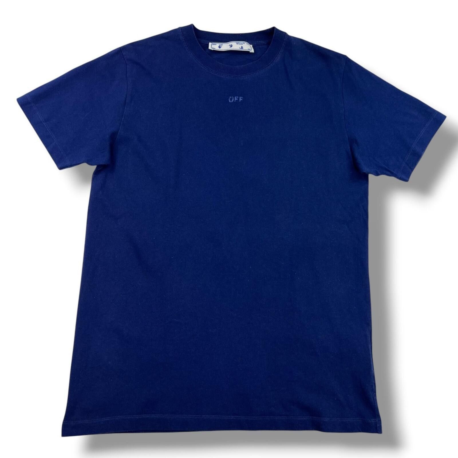 Off-White Off-White Rubber Arrows Blue T Shirt Size US M / EU 48-50 / 2 - 3 Thumbnail