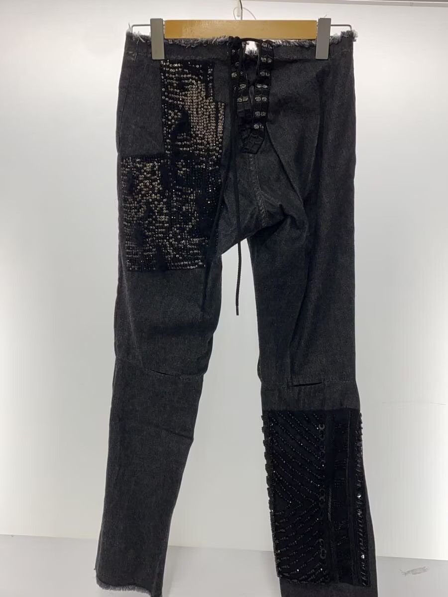 Yohji Yamamoto Reconstructed Studded Patchwork Denim Size 29" - 2 Thumbnail