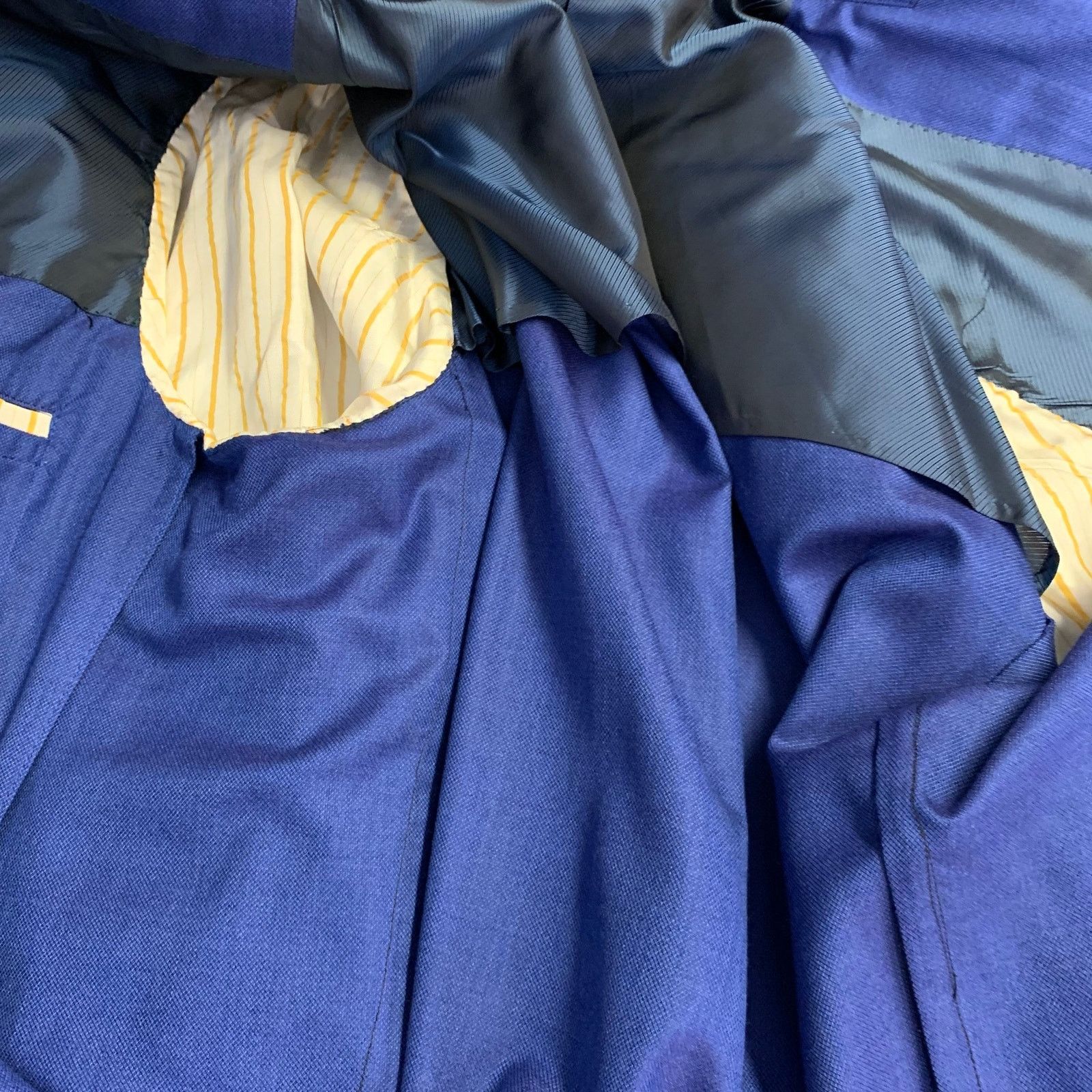 Hickey Freeman Size 44 Regular Blue Wool Silk Notch Lapel Sport Coat Size 44R - 9 Thumbnail