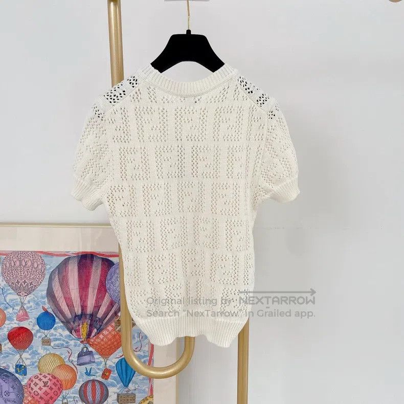 Fendi Fendi Hollow-out knitted top Size XS / US 0-2 / IT 36-38 - 2 Thumbnail